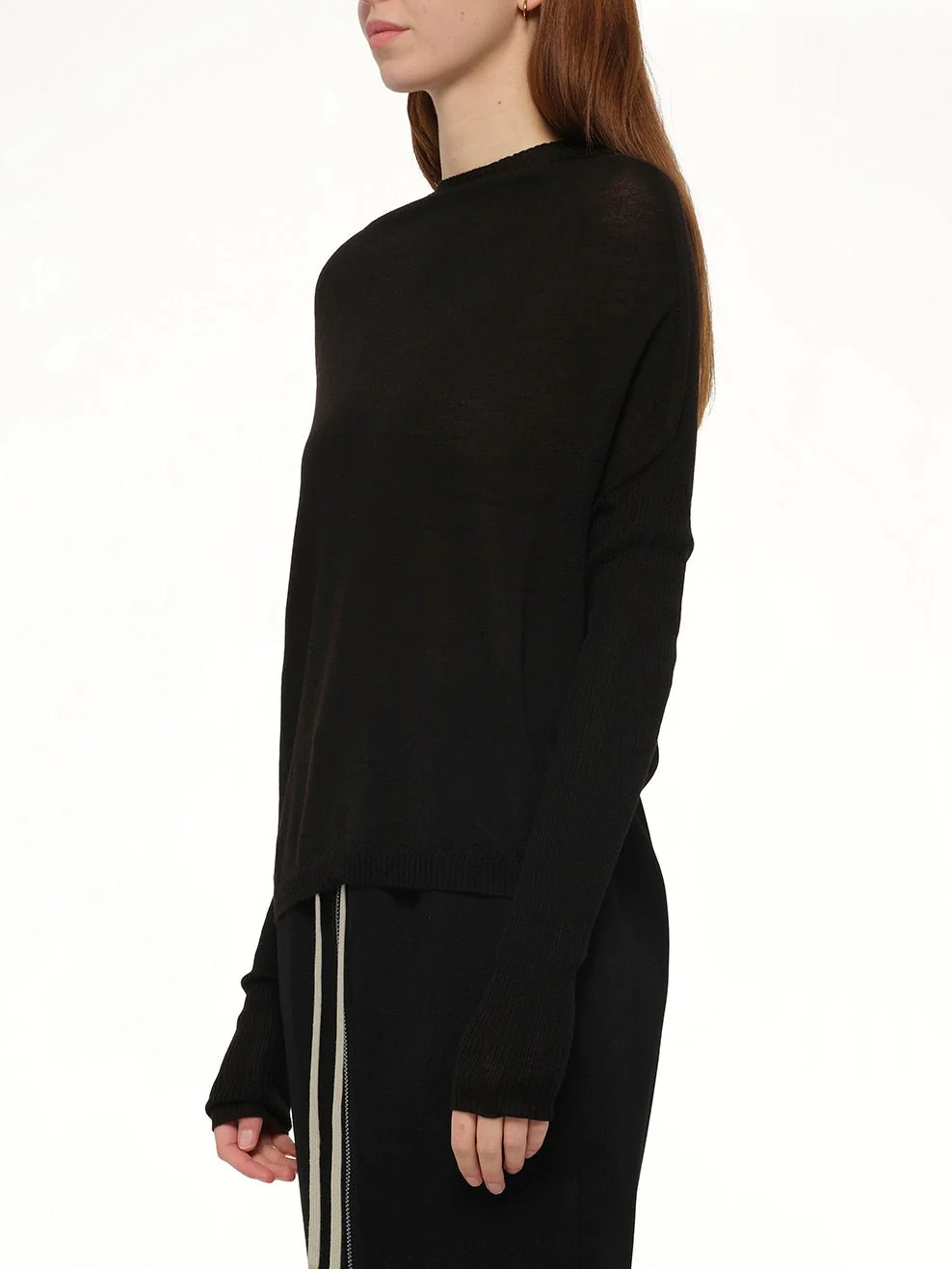 Crater Knit Sweater in Black - Image 3