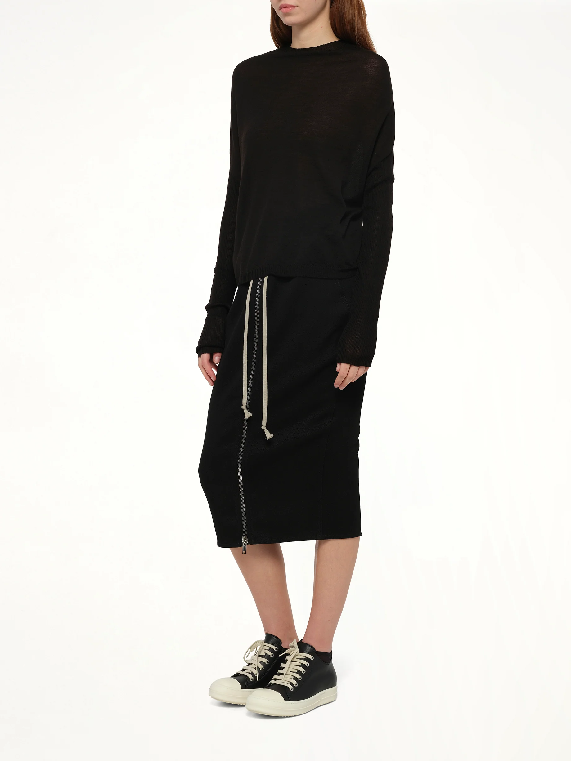Crater Knit Sweater in Black - Image 4