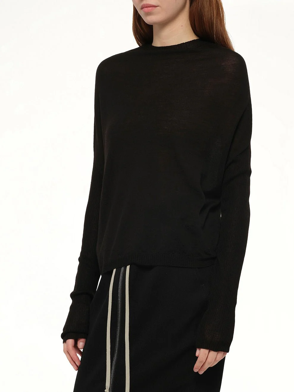 Crater Knit Sweater in Black - Image 6