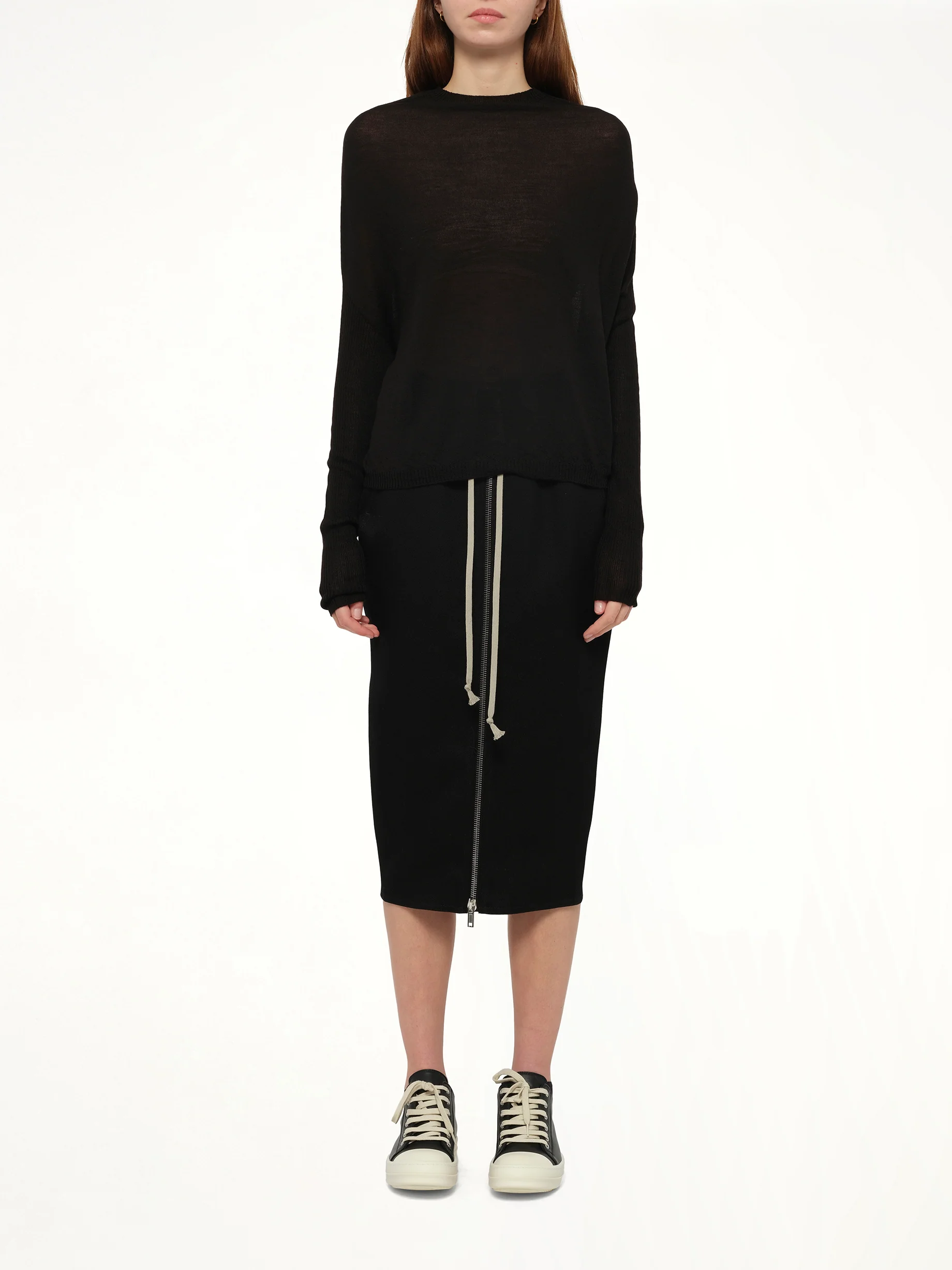 Crater Knit Sweater in Black - Image 7