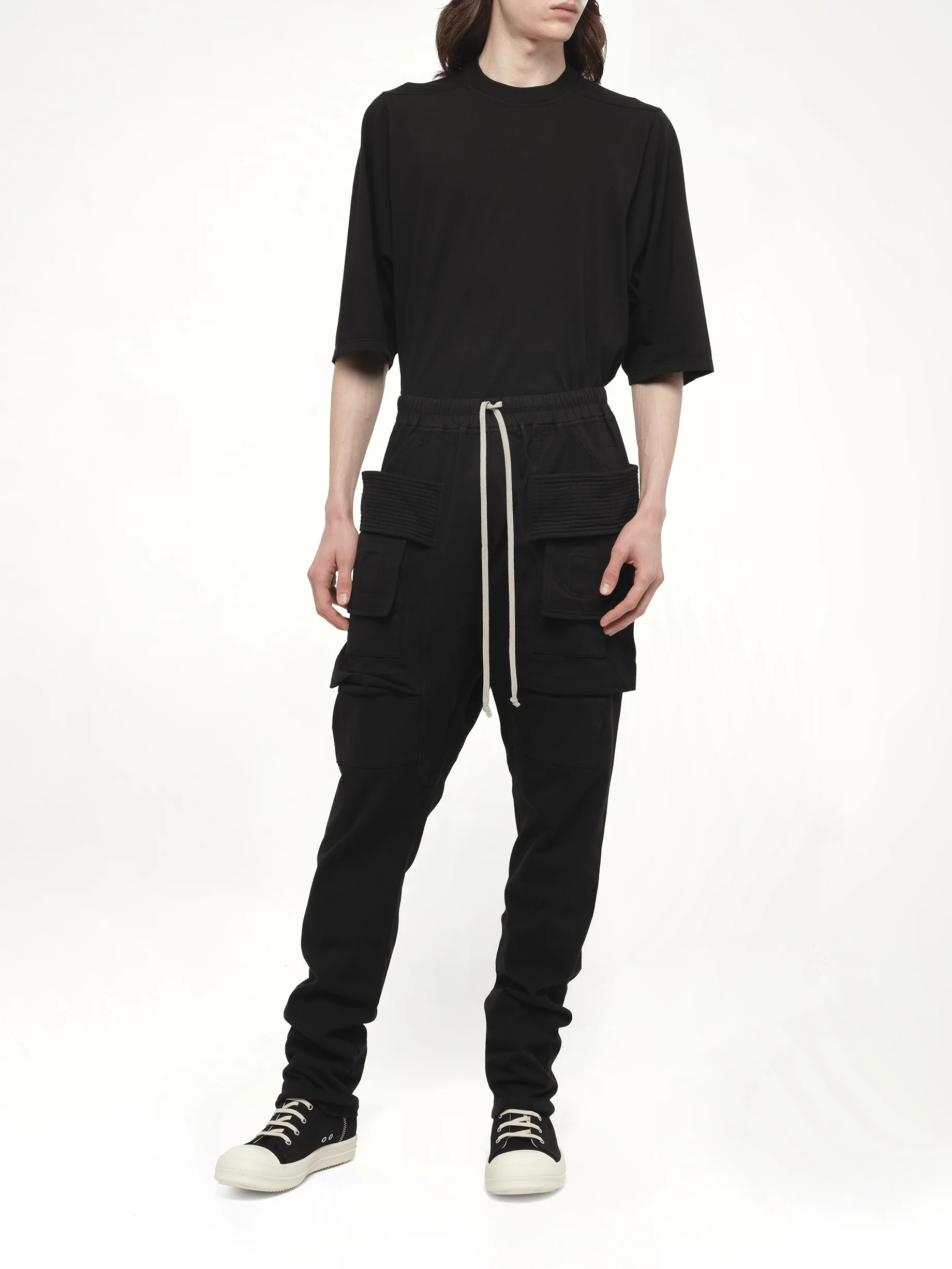 Creatch Cargo Drawstring in Black - Image 4