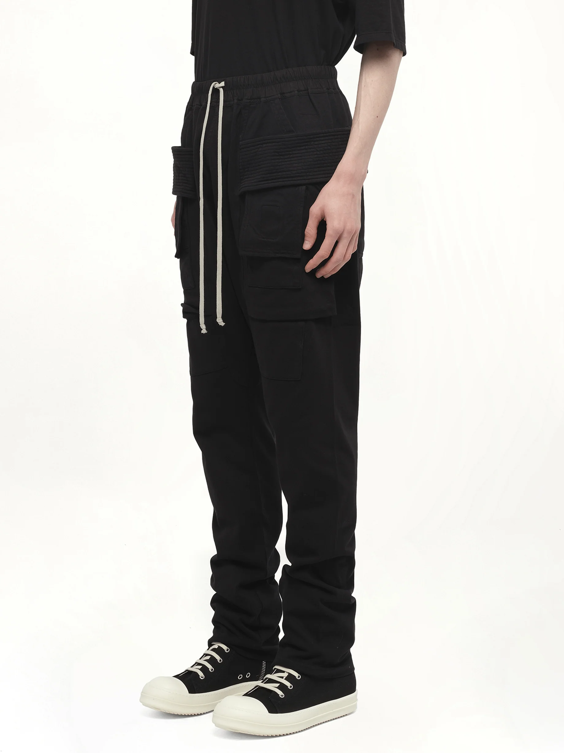 Creatch Cargo Drawstring in Black - Image 5
