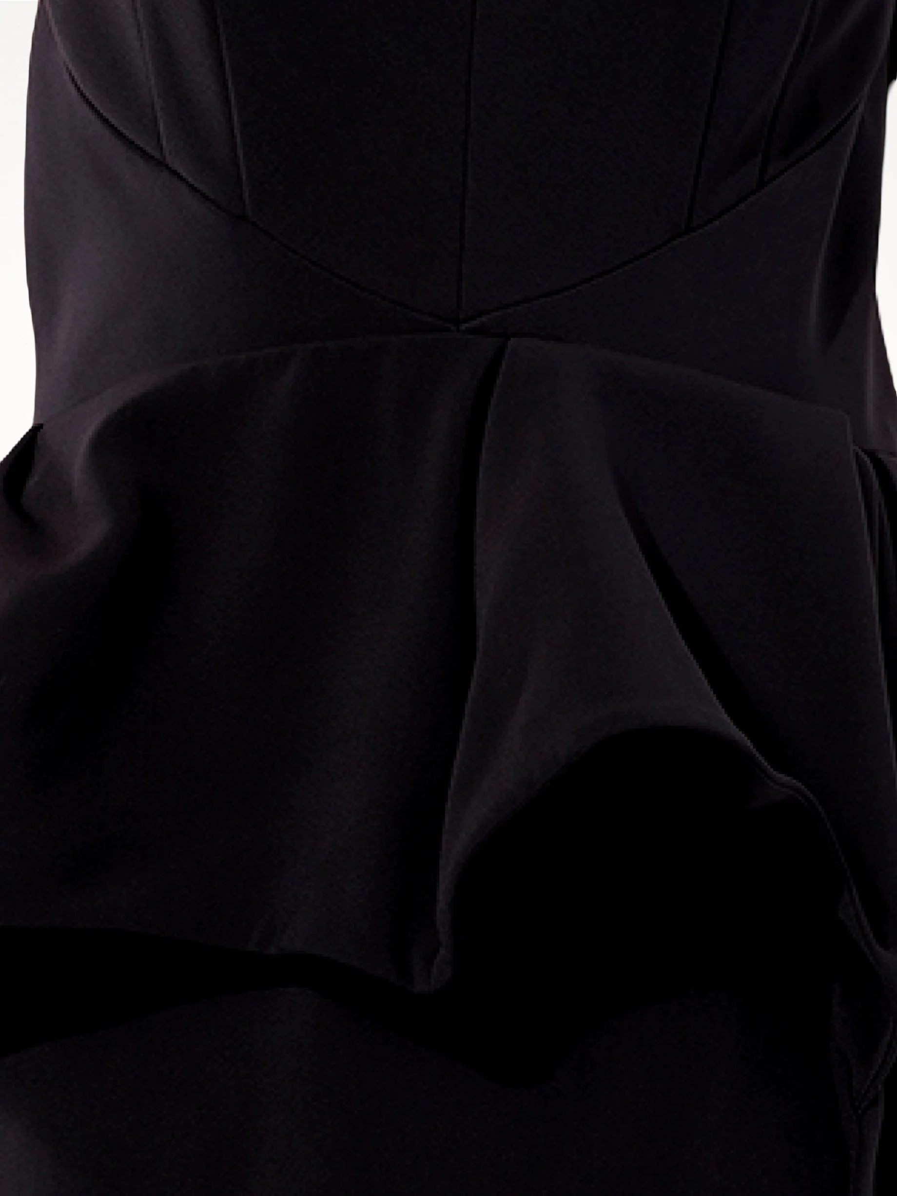 Crepe Dress in Black - Image 3