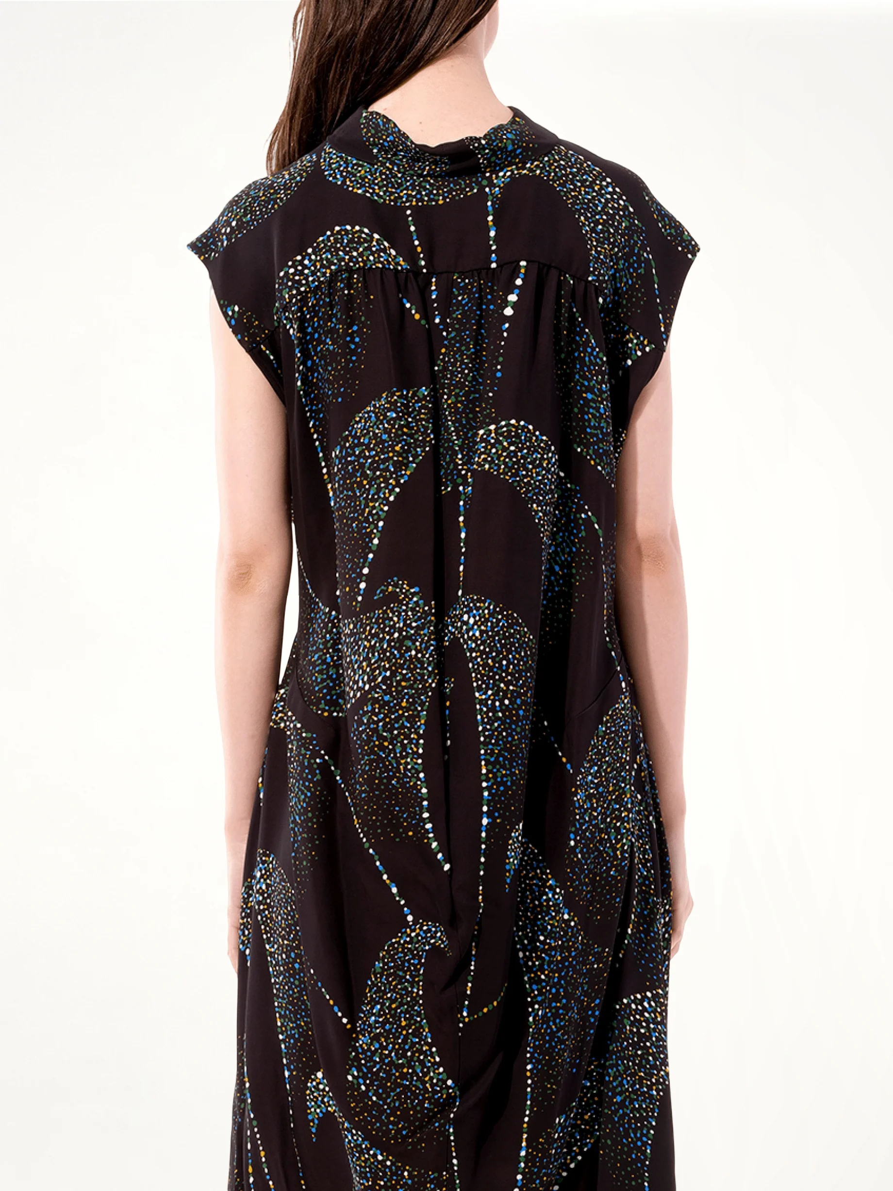 Crepe Dress in Black - Image 6