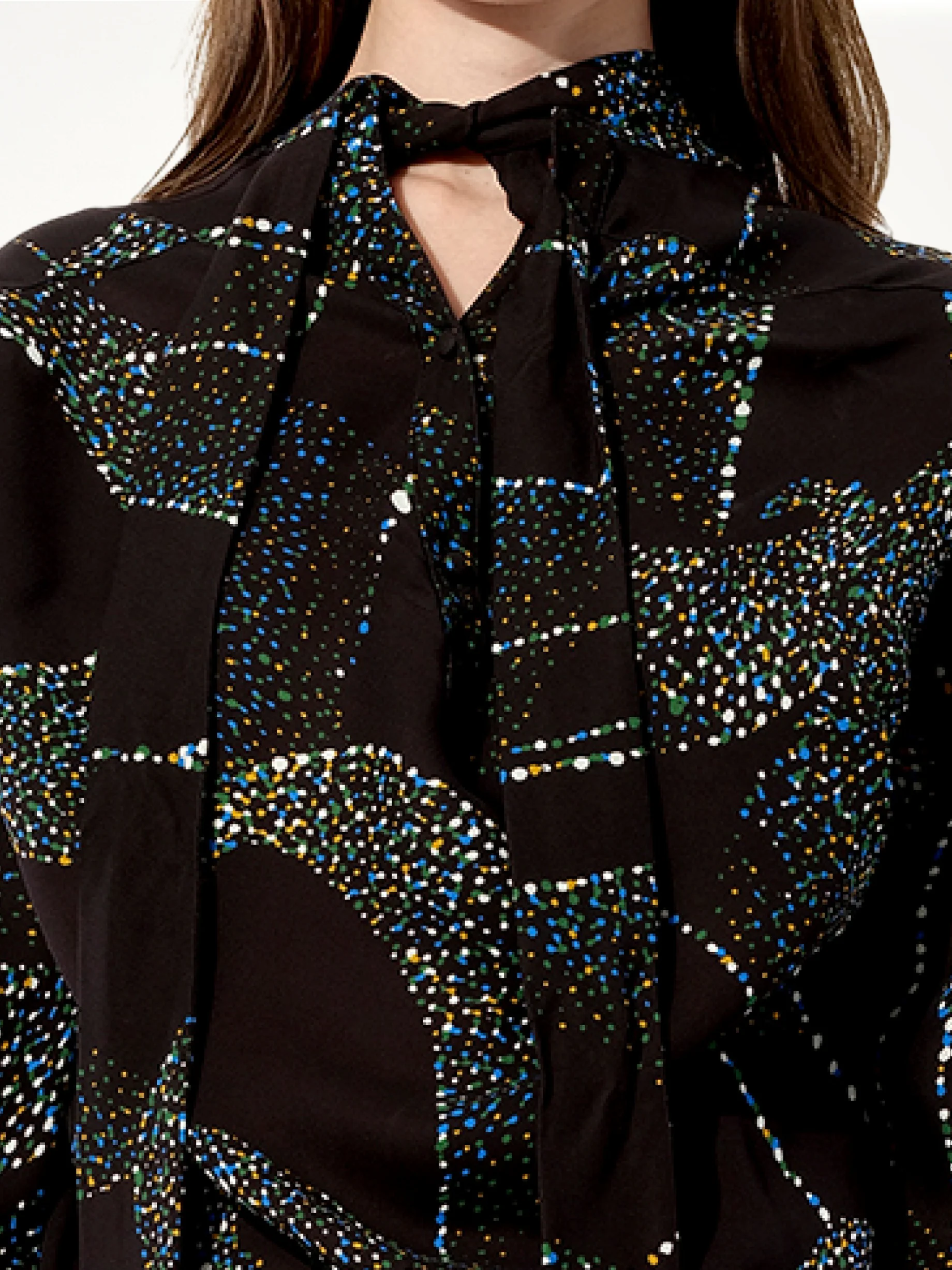 Crepe Shirt in Black - Image 2