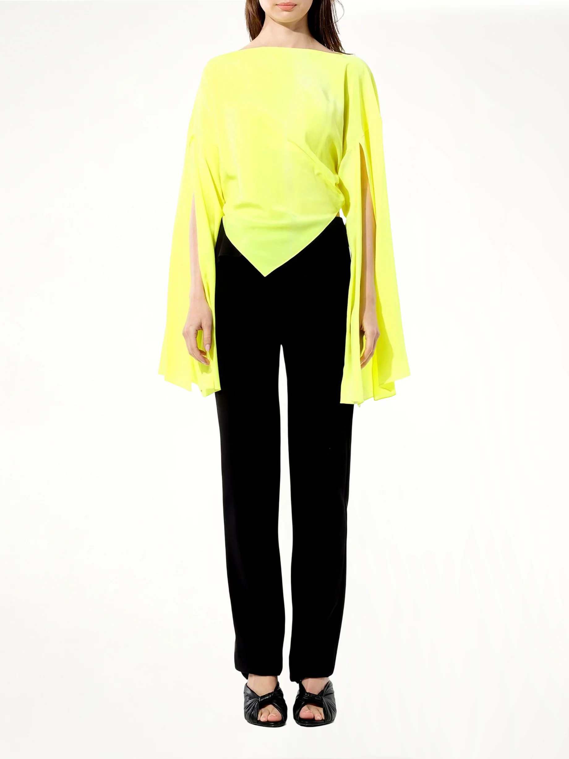 Crepe Top in Yellow - Image 4