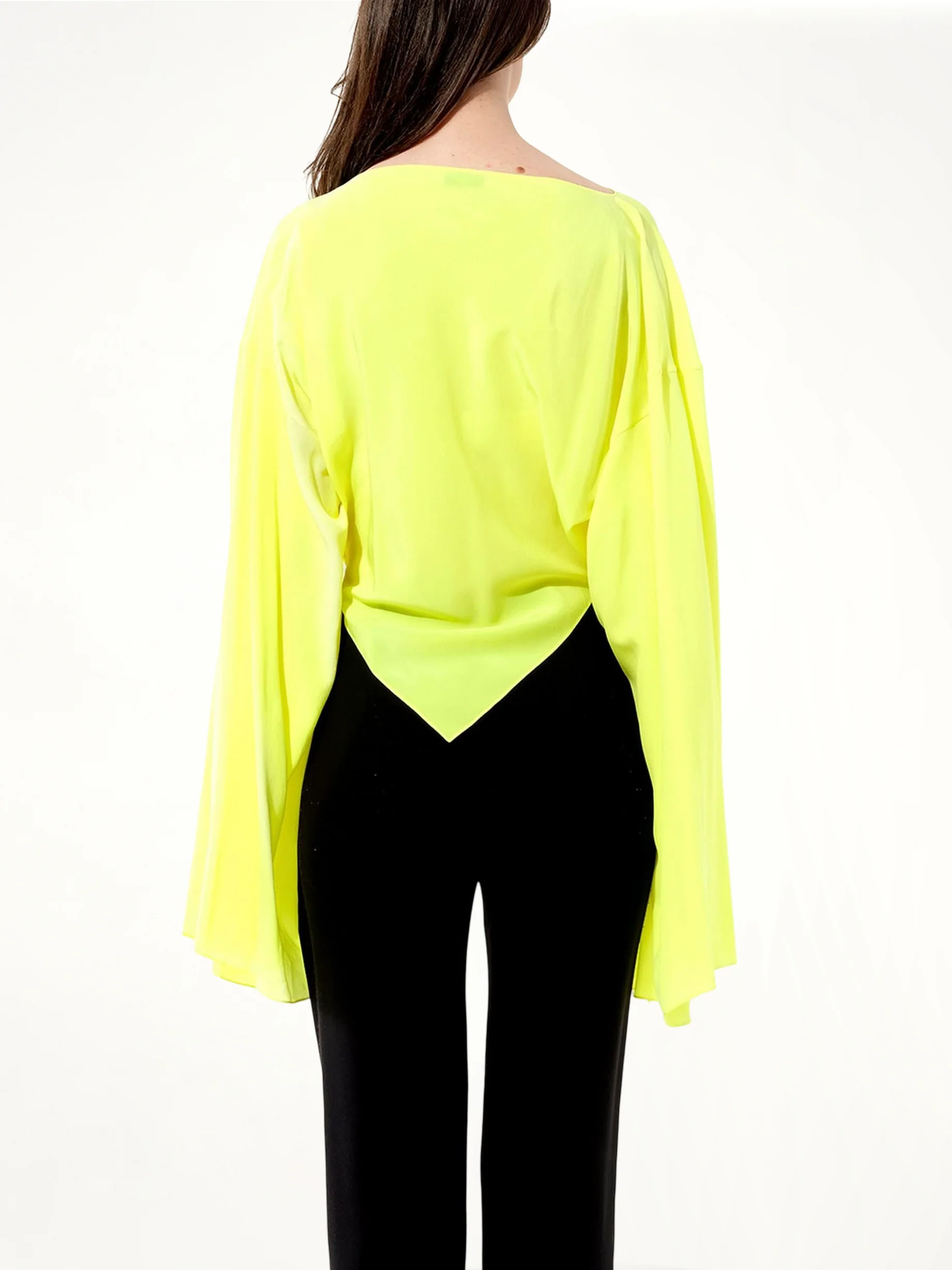 Crepe Top in Yellow - Image 6