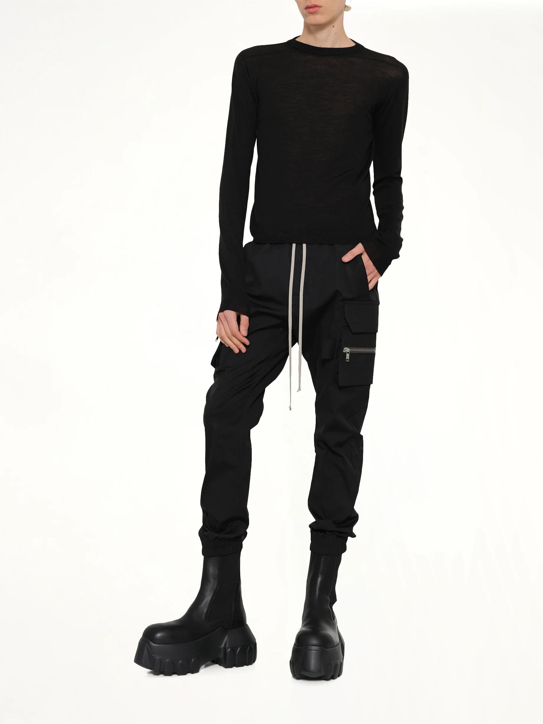 Cropped Biker in Black - Image 4