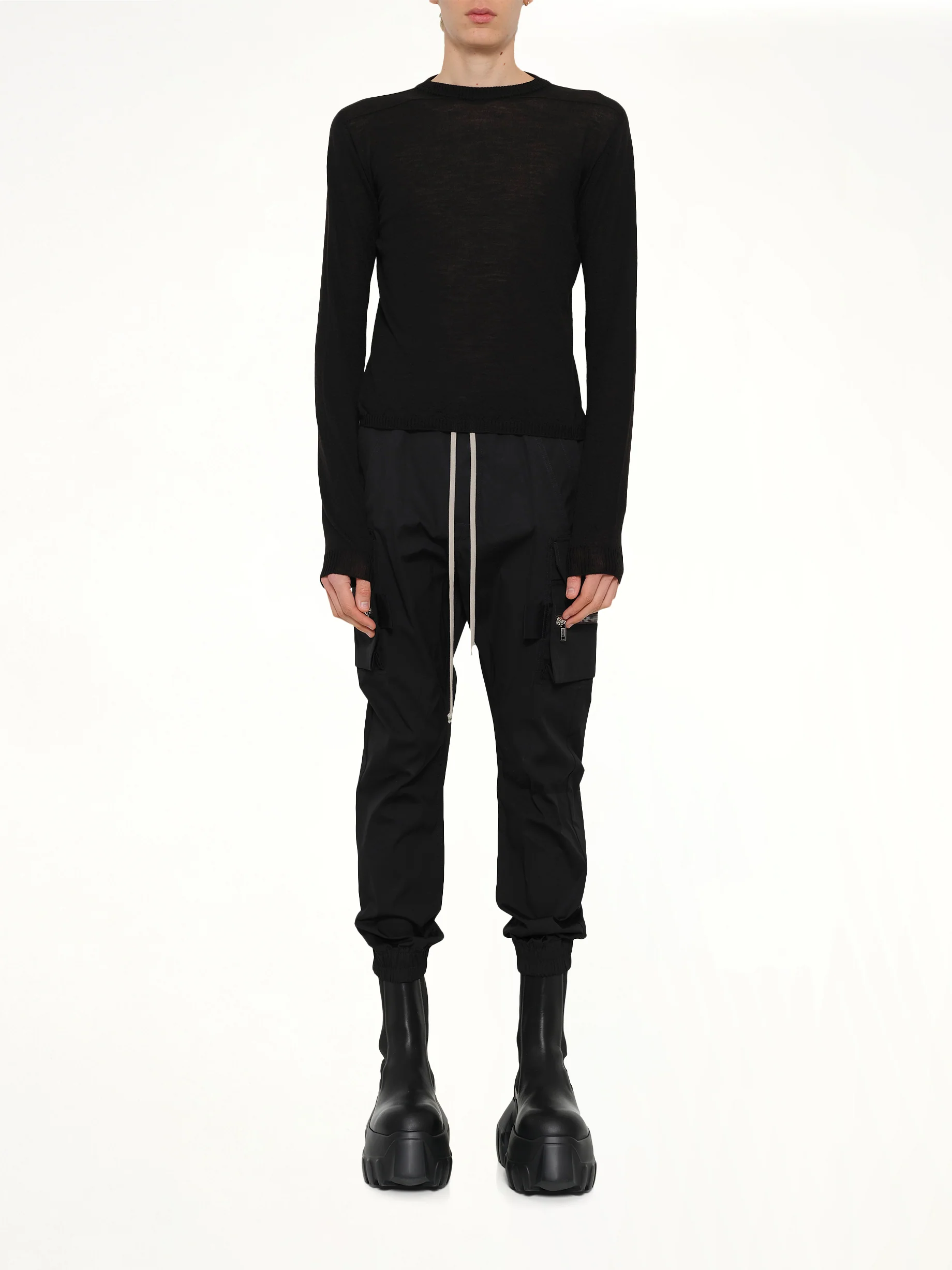 Cropped Biker in Black - Image 7