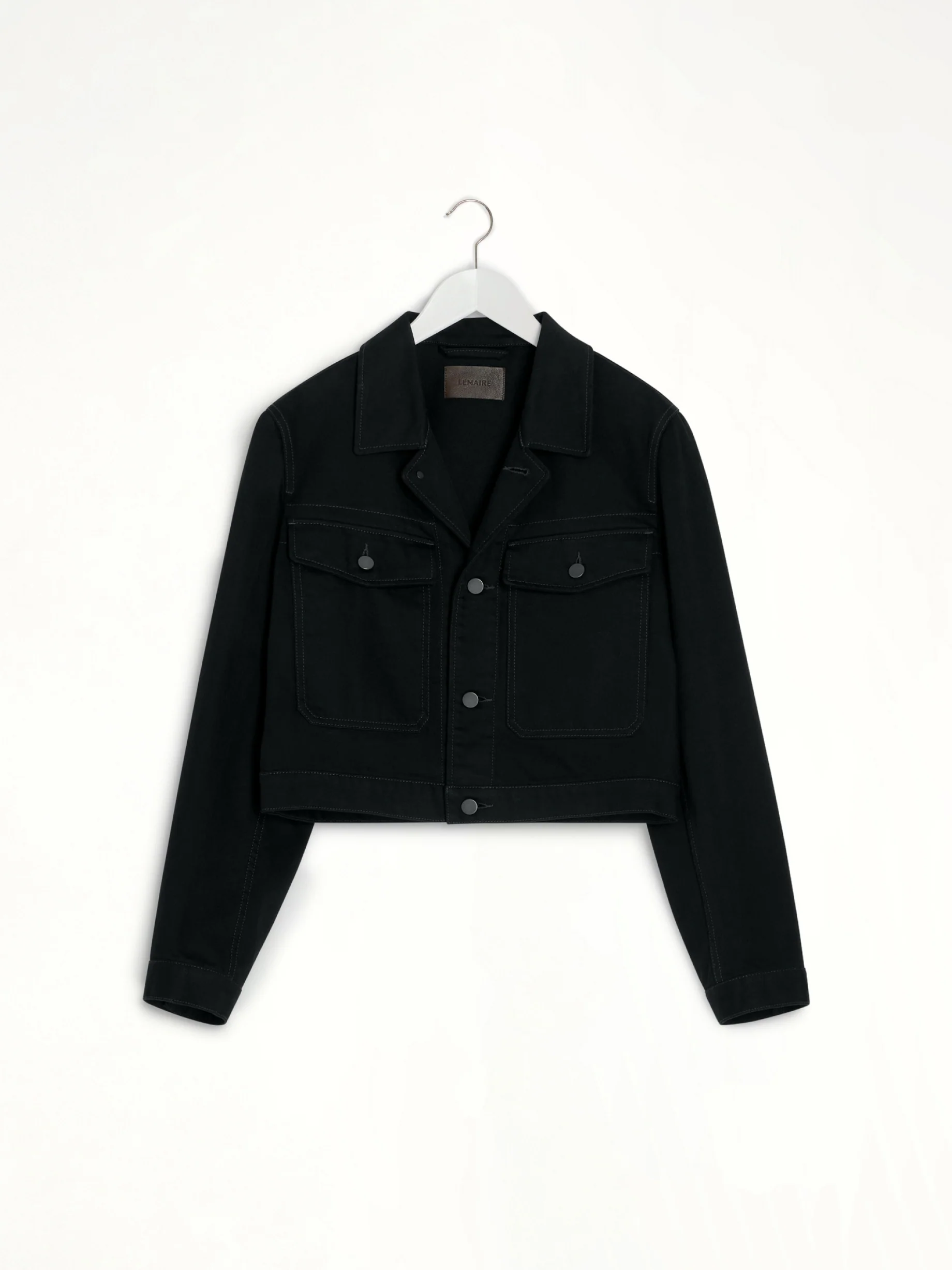 Cropped Blouson in Black - Image 2