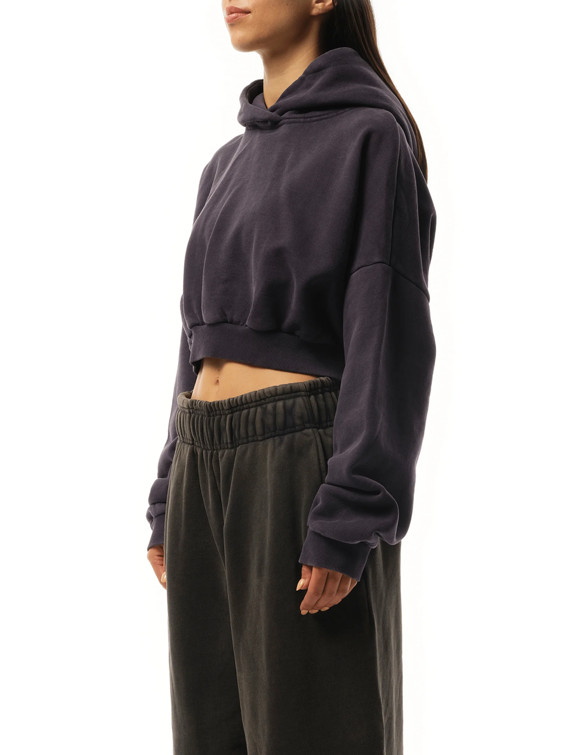 Cropped Heavy Hood in Ink - Image 5