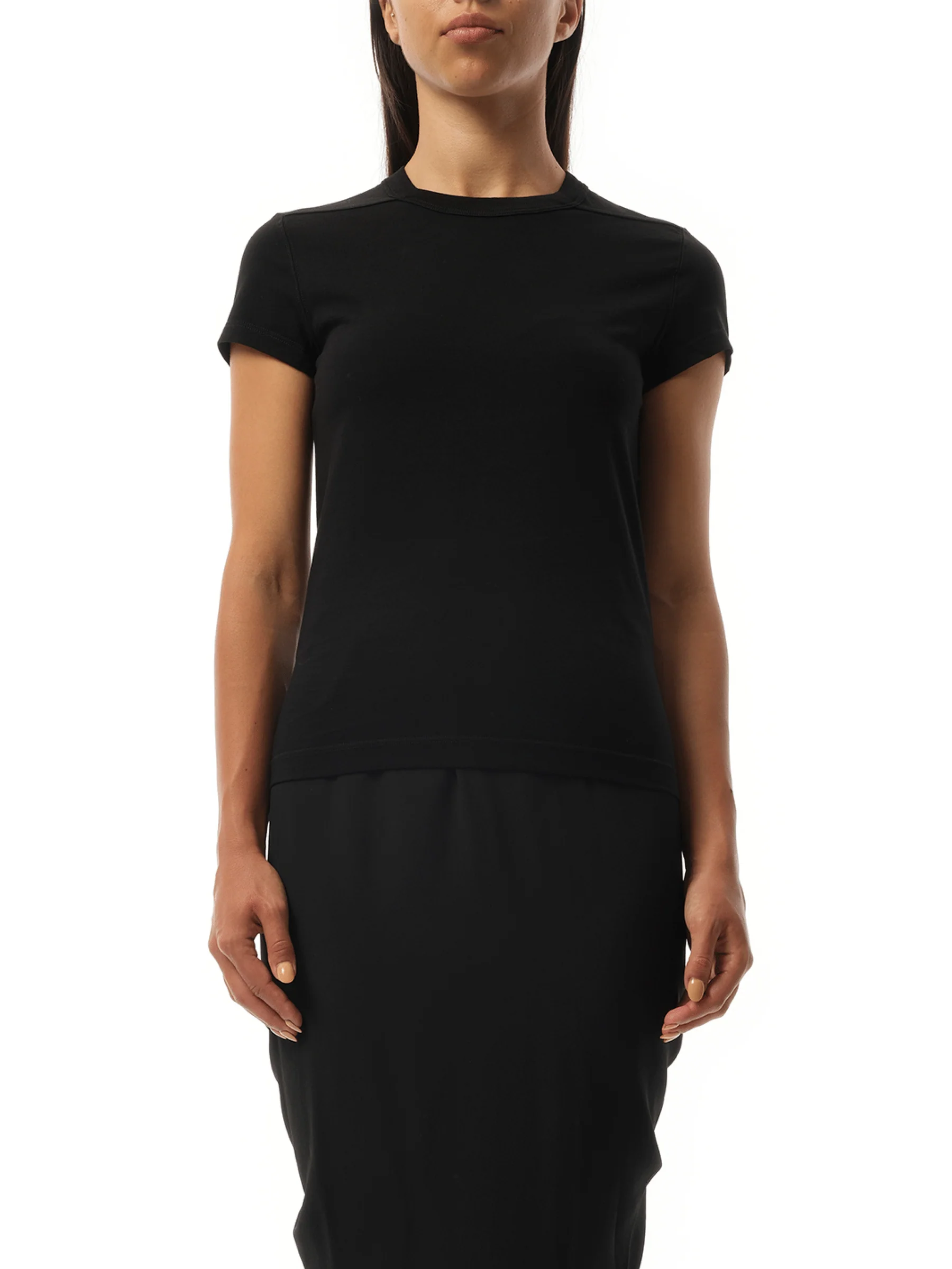 Cropped Level T-Shirt in Black