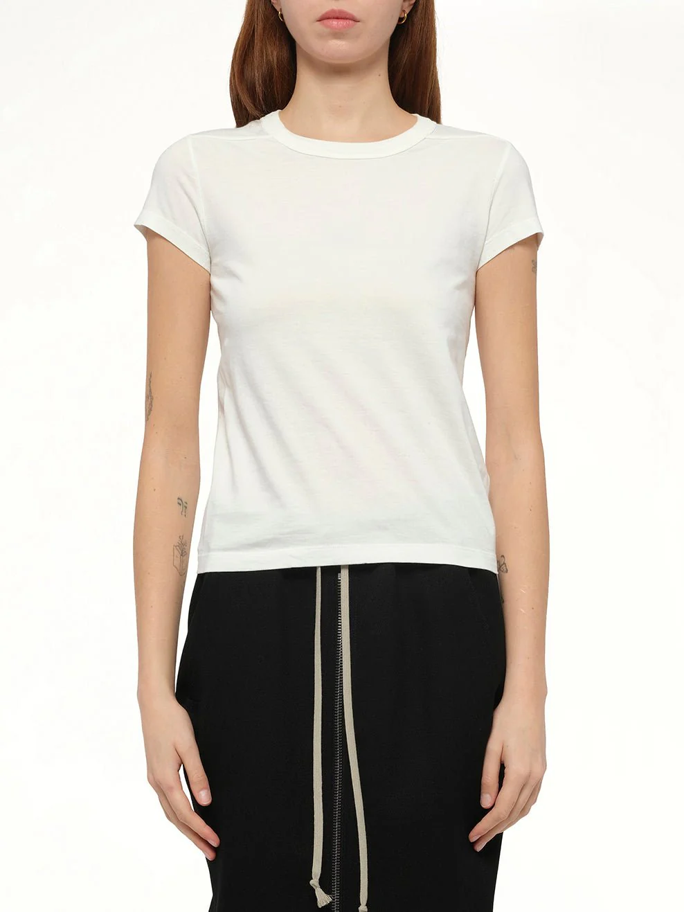 Cropped Level T-Shirt in Milk