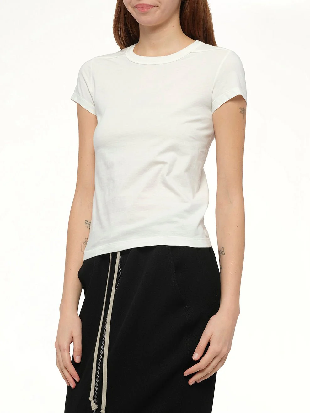 Cropped Level T-Shirt in Milk - Image 6