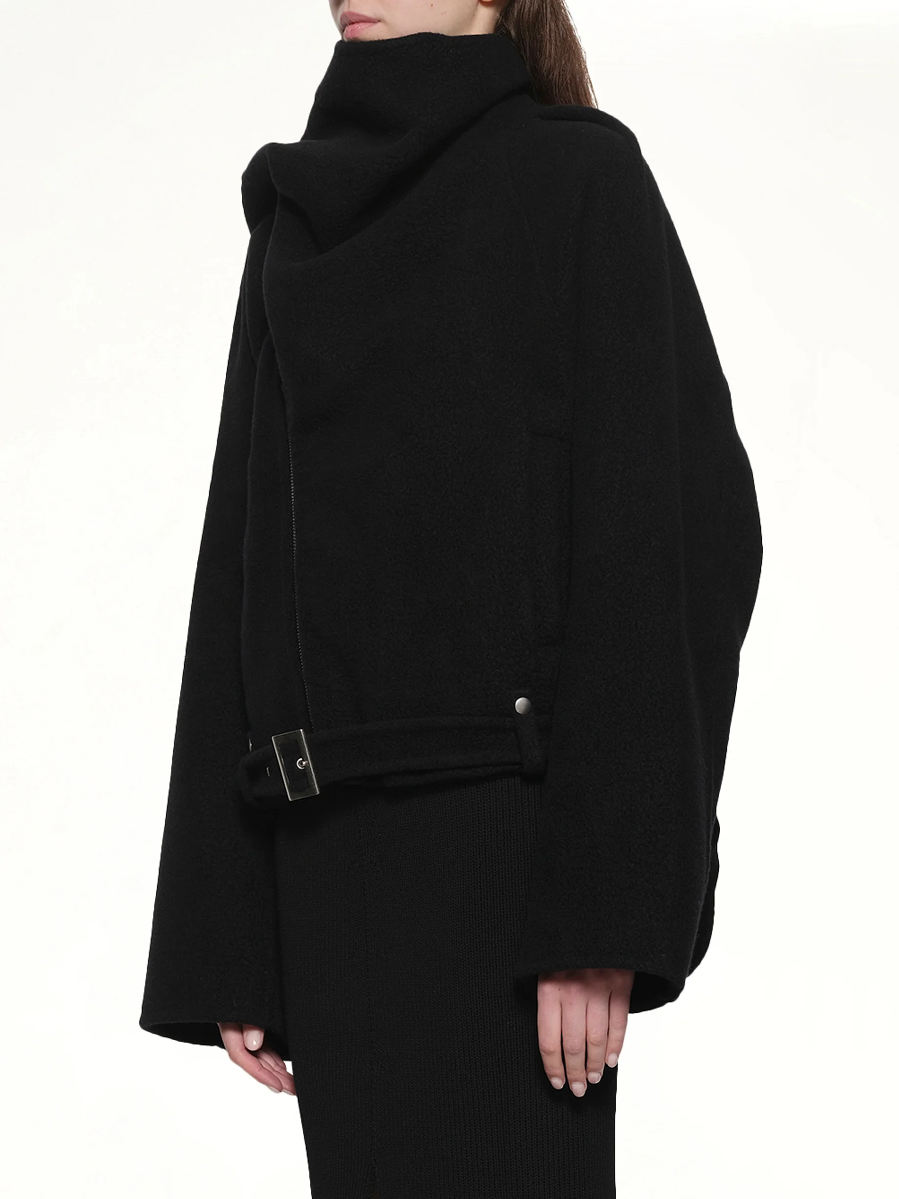 Cropped Scarf Flight in Black - Image 3