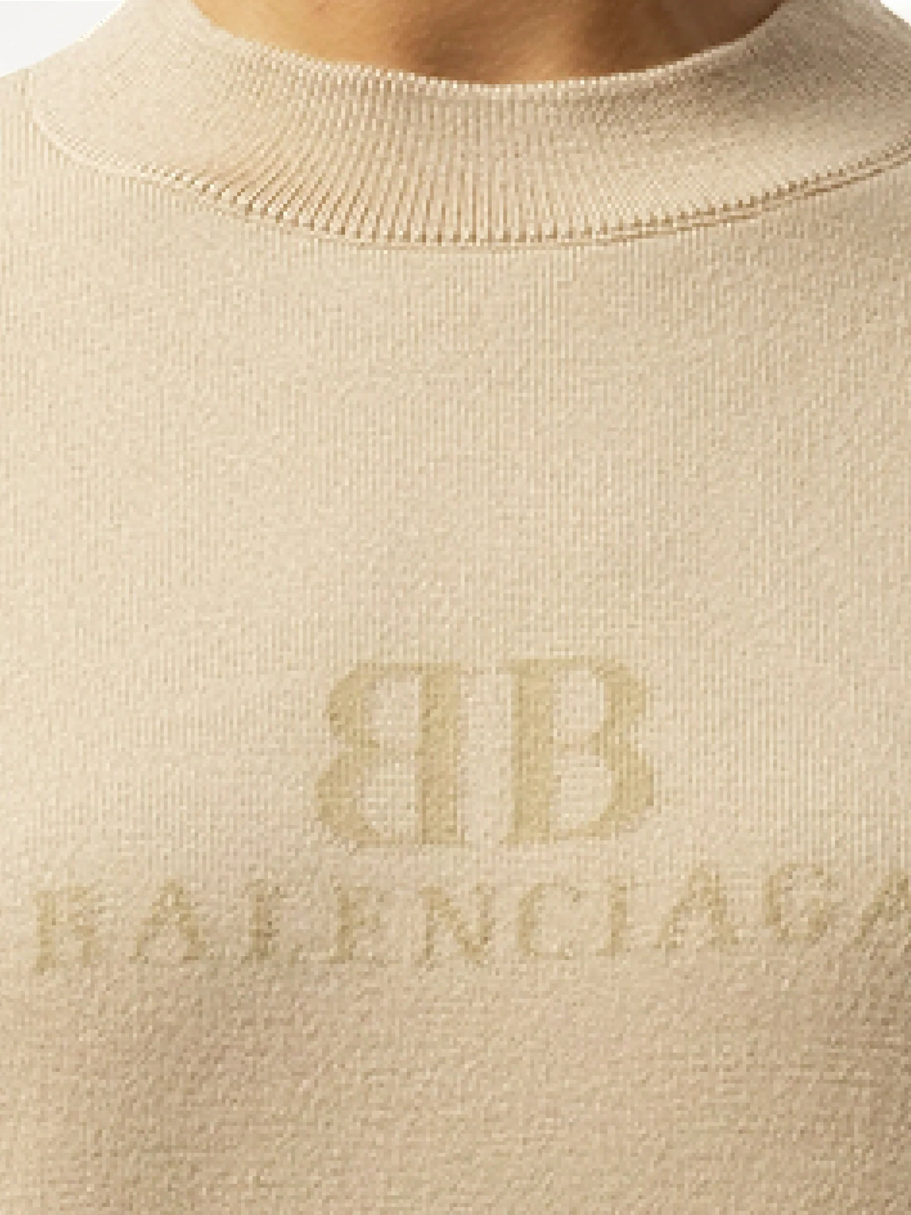 Cropped Sweater in Beige - Image 3
