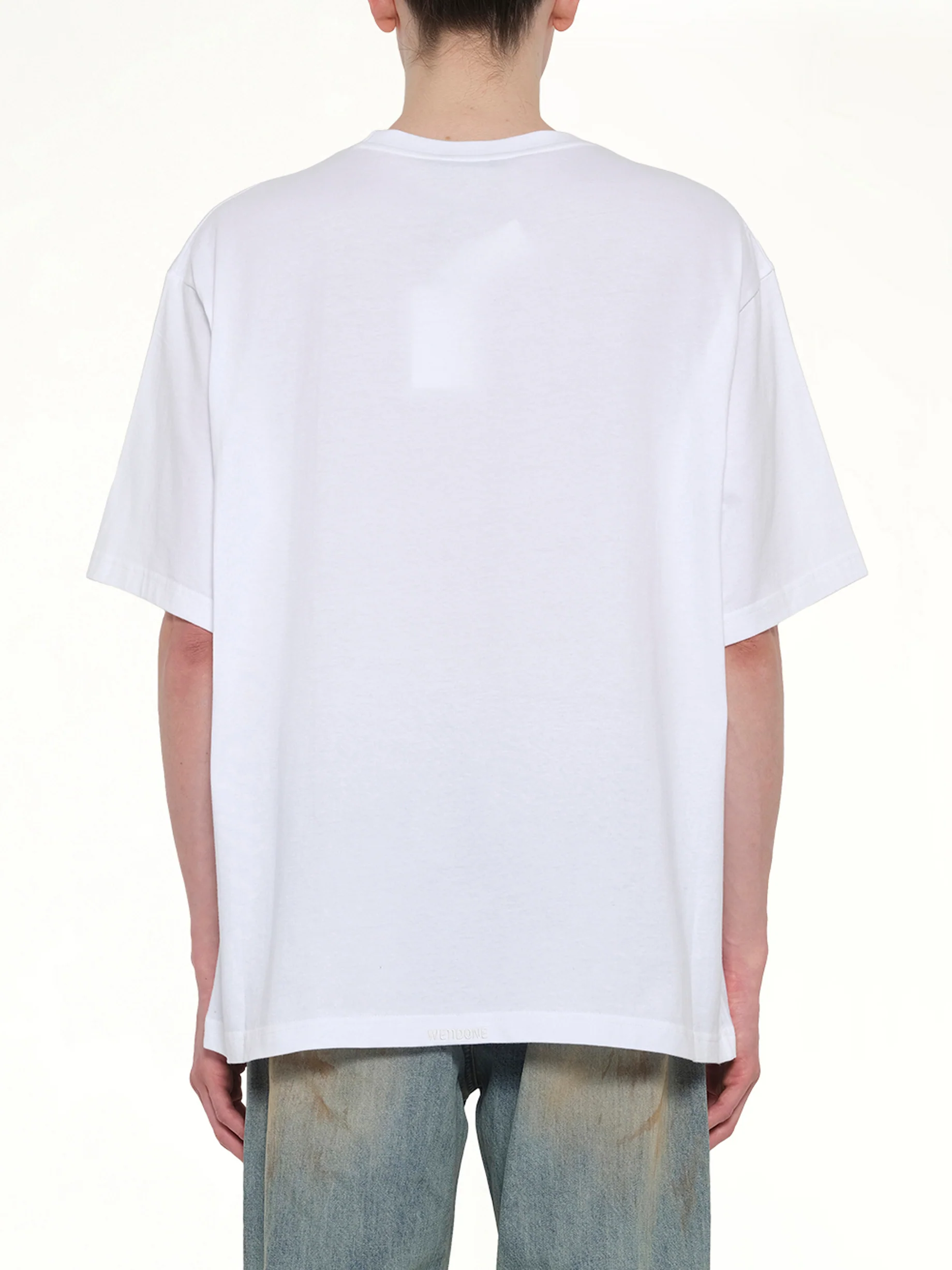 Cross Necklace T-Shirt in White - Image 5