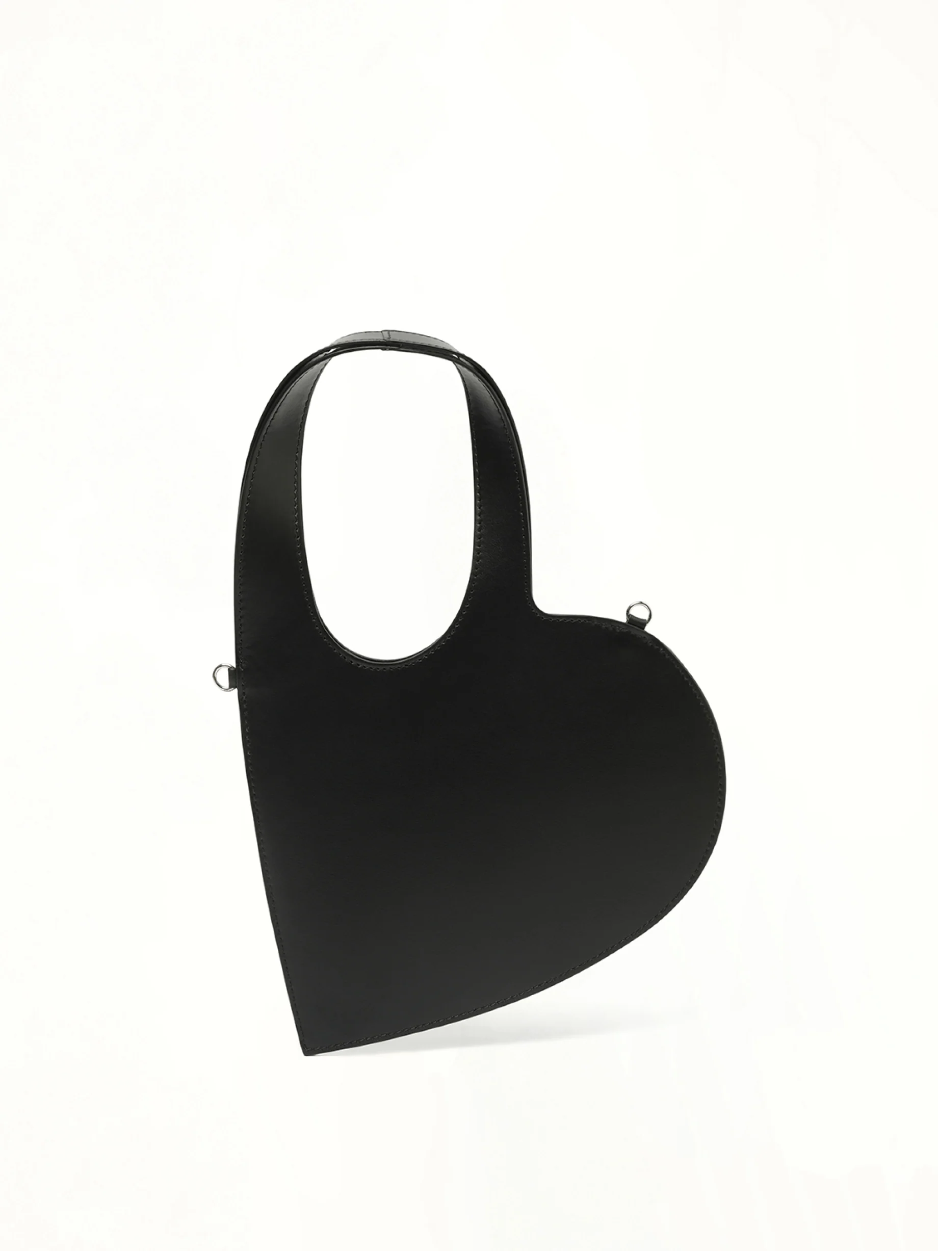 Crossbody Baby Heart Tote Bag in Black - Image 6