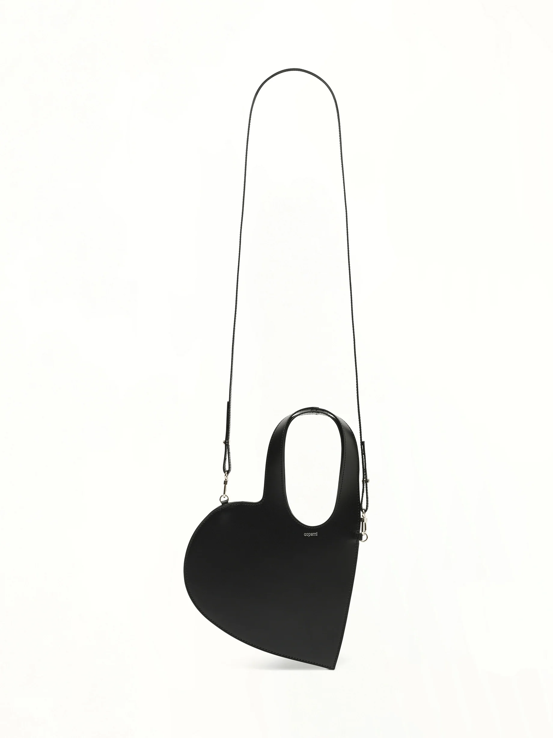 Crossbody Baby Heart Tote Bag in Black - Image 7