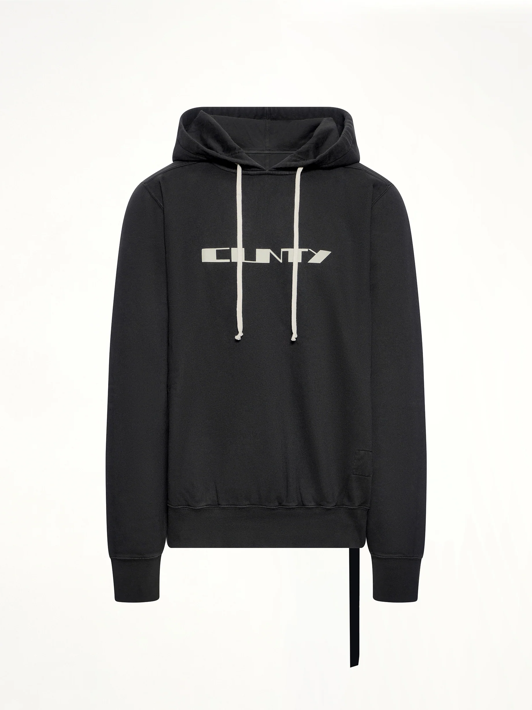 Cunty Oversize Hoodie in Black/Pearl - Image 2
