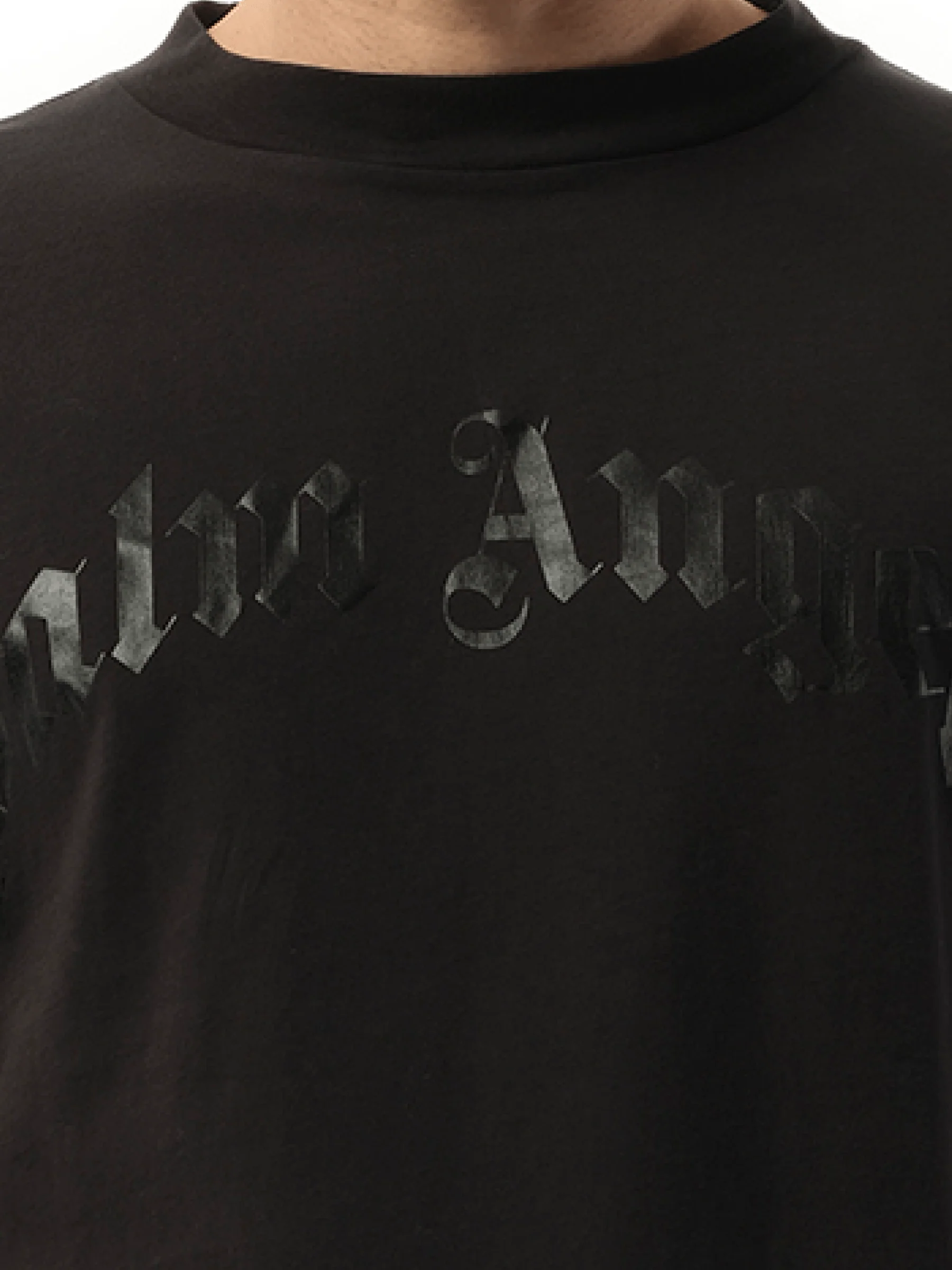 Curved Logo Regular T-Shirt in Black - Image 3