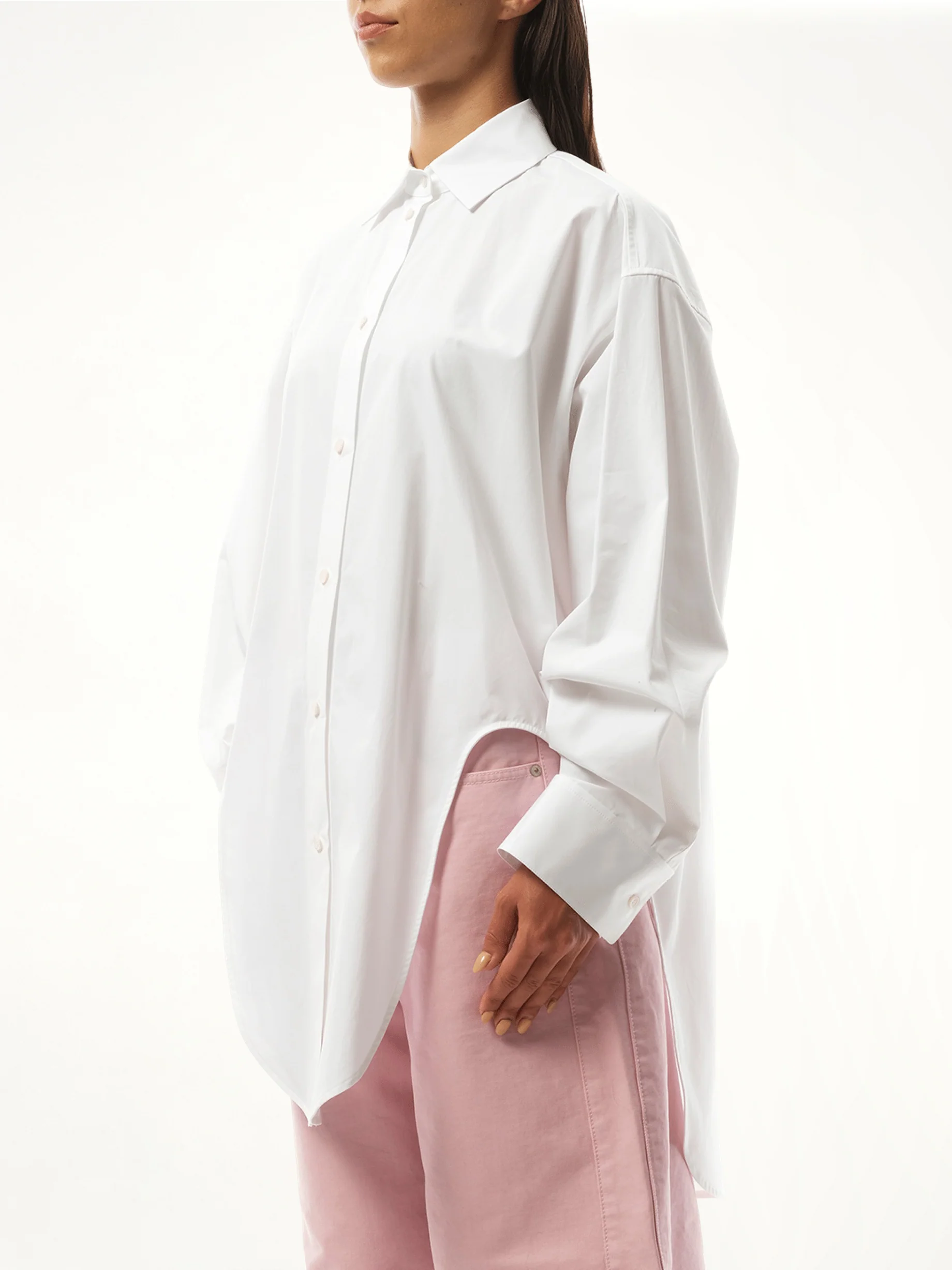 Cut-out Shirt in White - Image 5