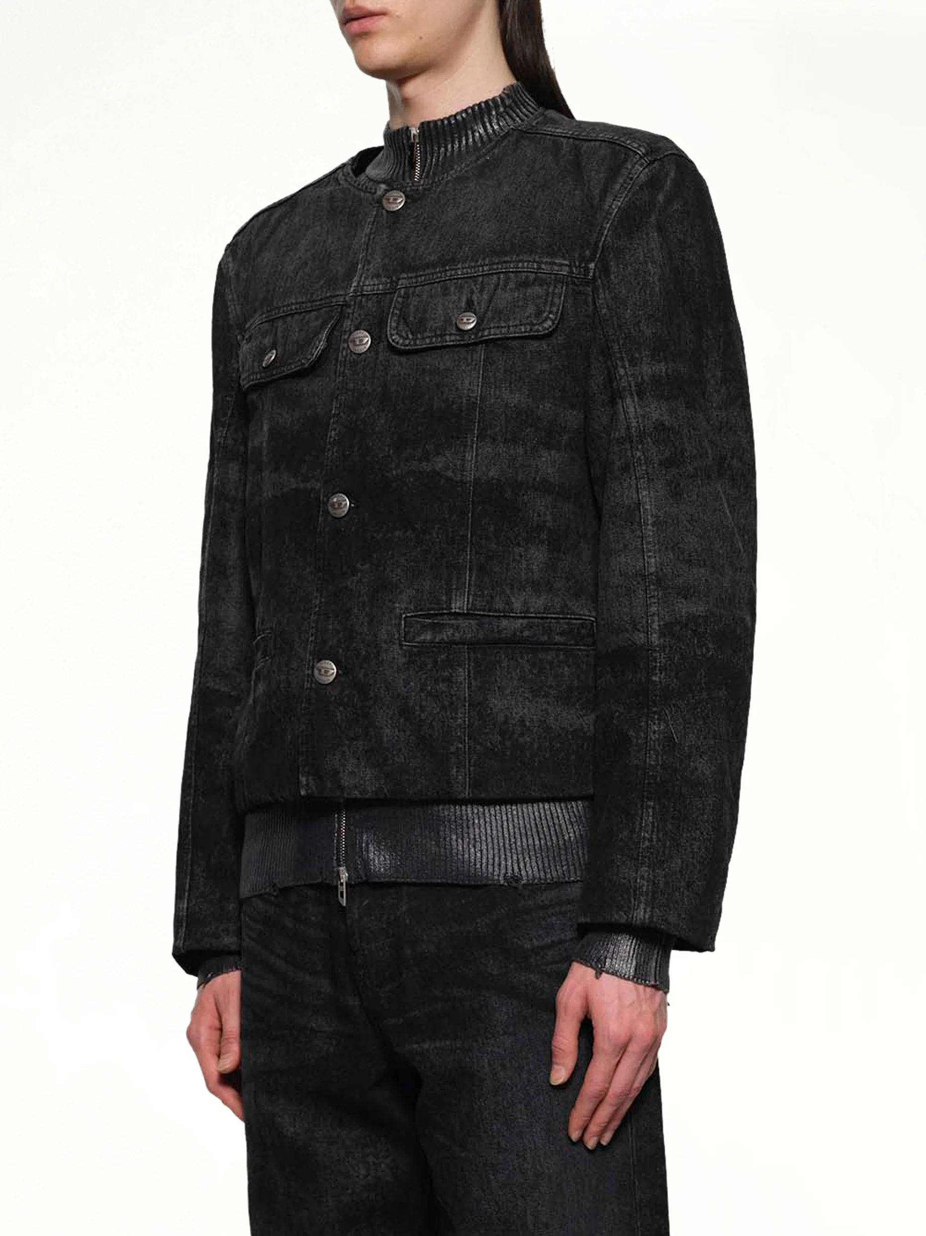 D-ABERDEEN-FSH2 Runway Jacket in Black - Image 3