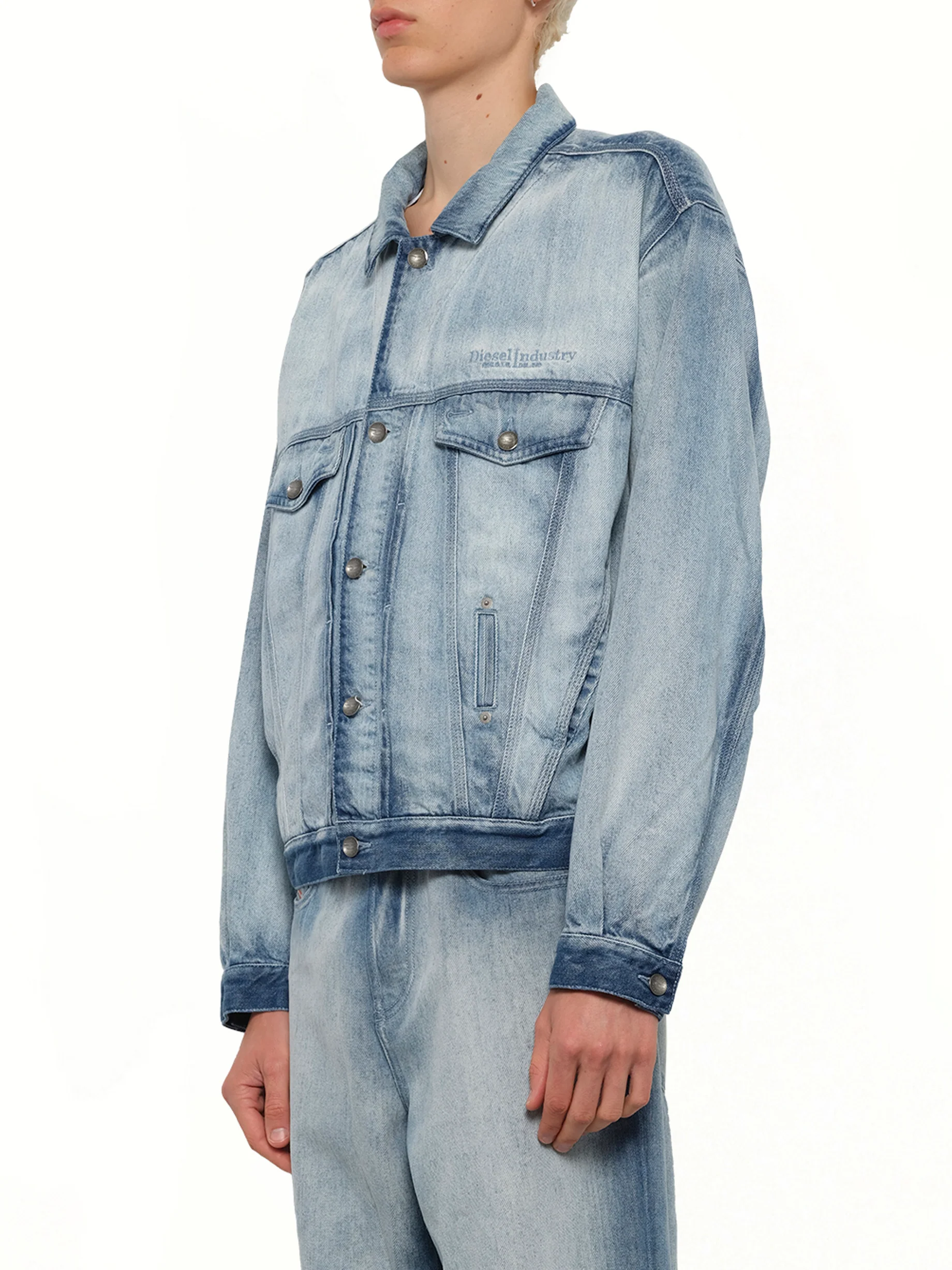D-DENVER-FSI1 Denim Jacket in Blue - Image 3