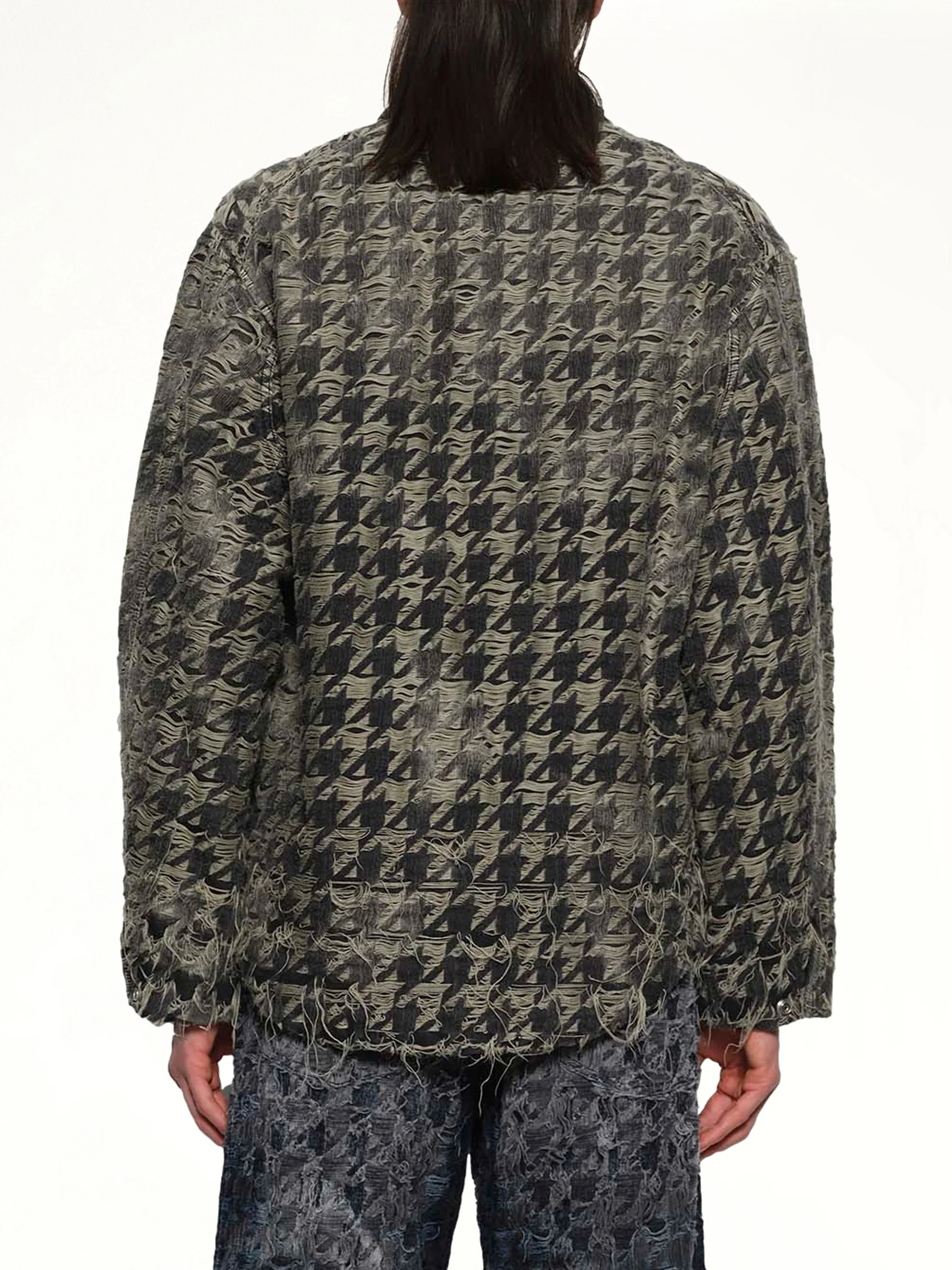 D-ELMO-FSH Runway Denim Jacket in Black - Image 5