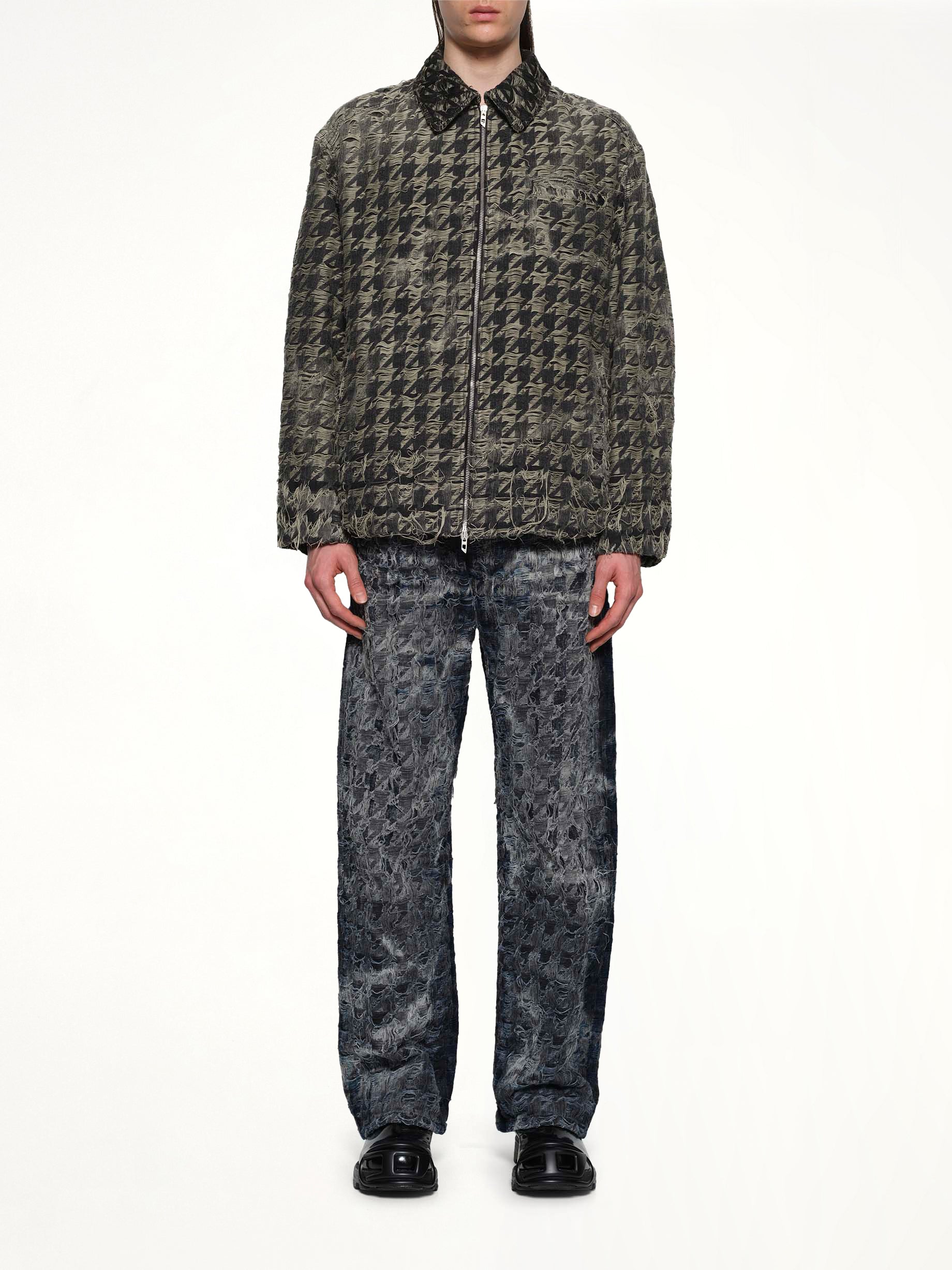 D-ELMO-FSH Runway Denim Jacket in Black - Image 7