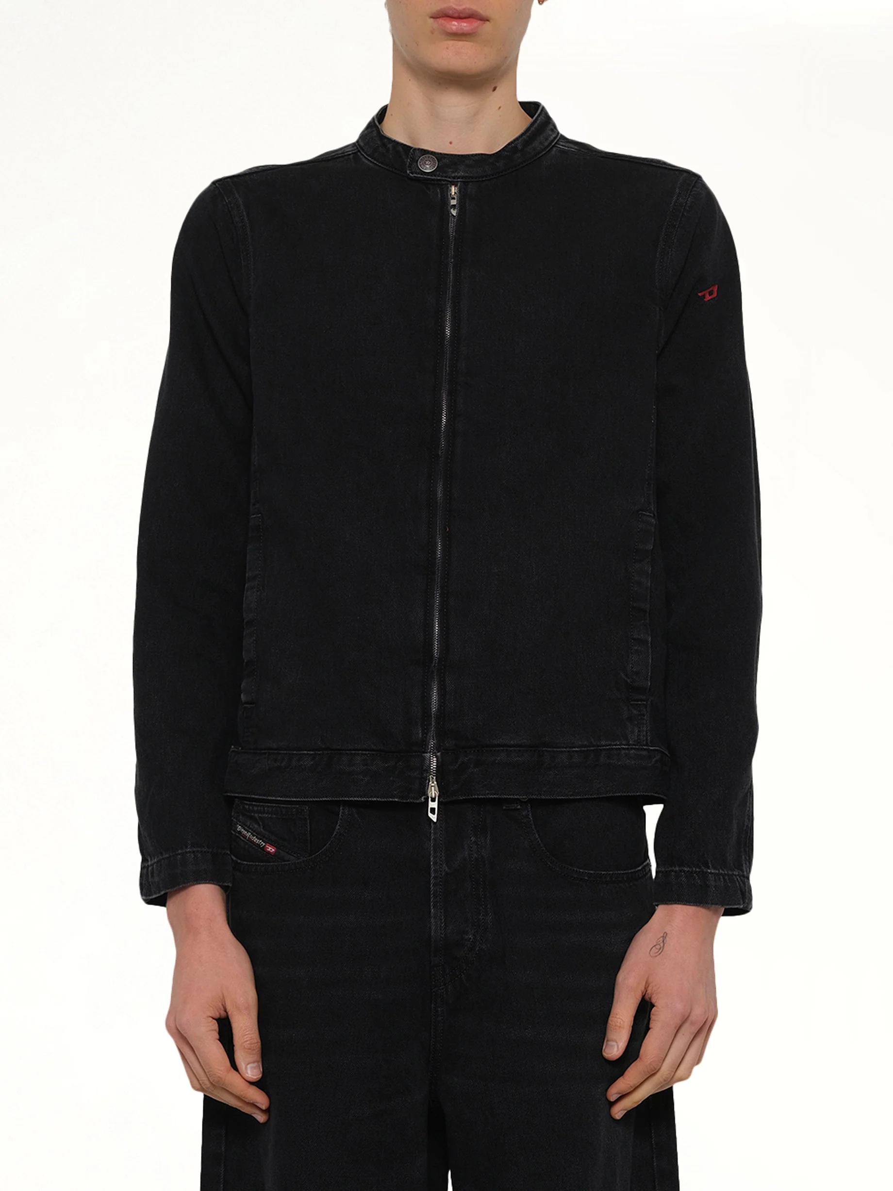 D-GLORY Denim Jacket in Black