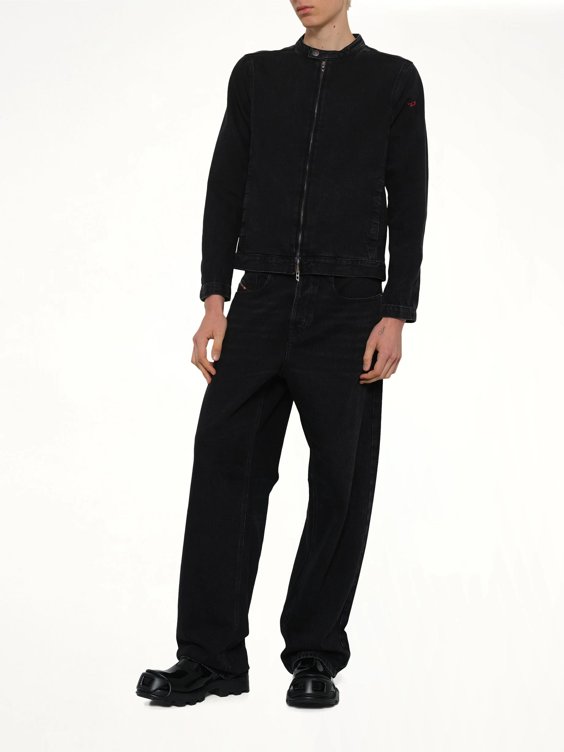 D-GLORY Denim Jacket in Black - Image 4