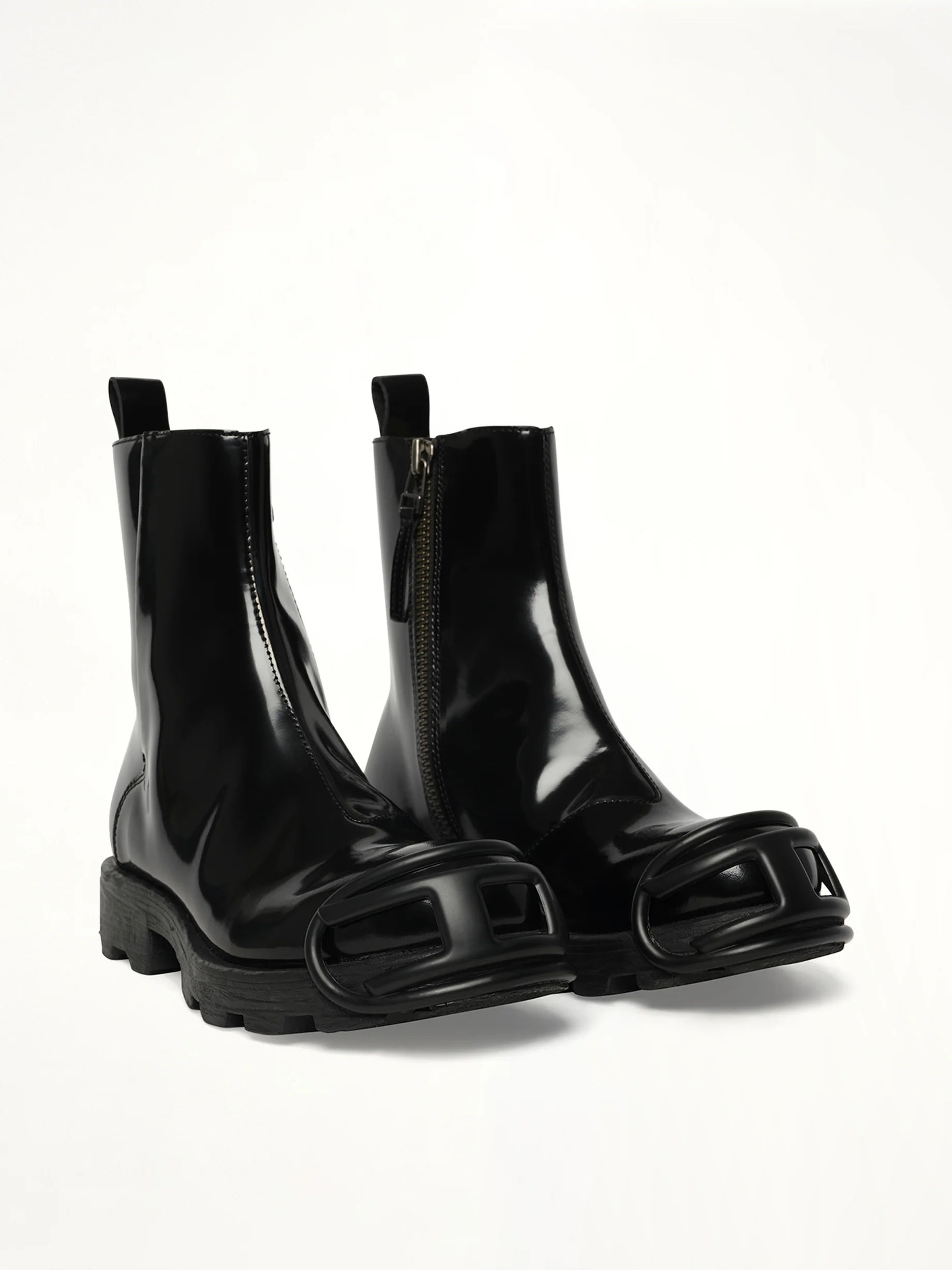 D-HAMMER Zip Boots in Black - Image 2