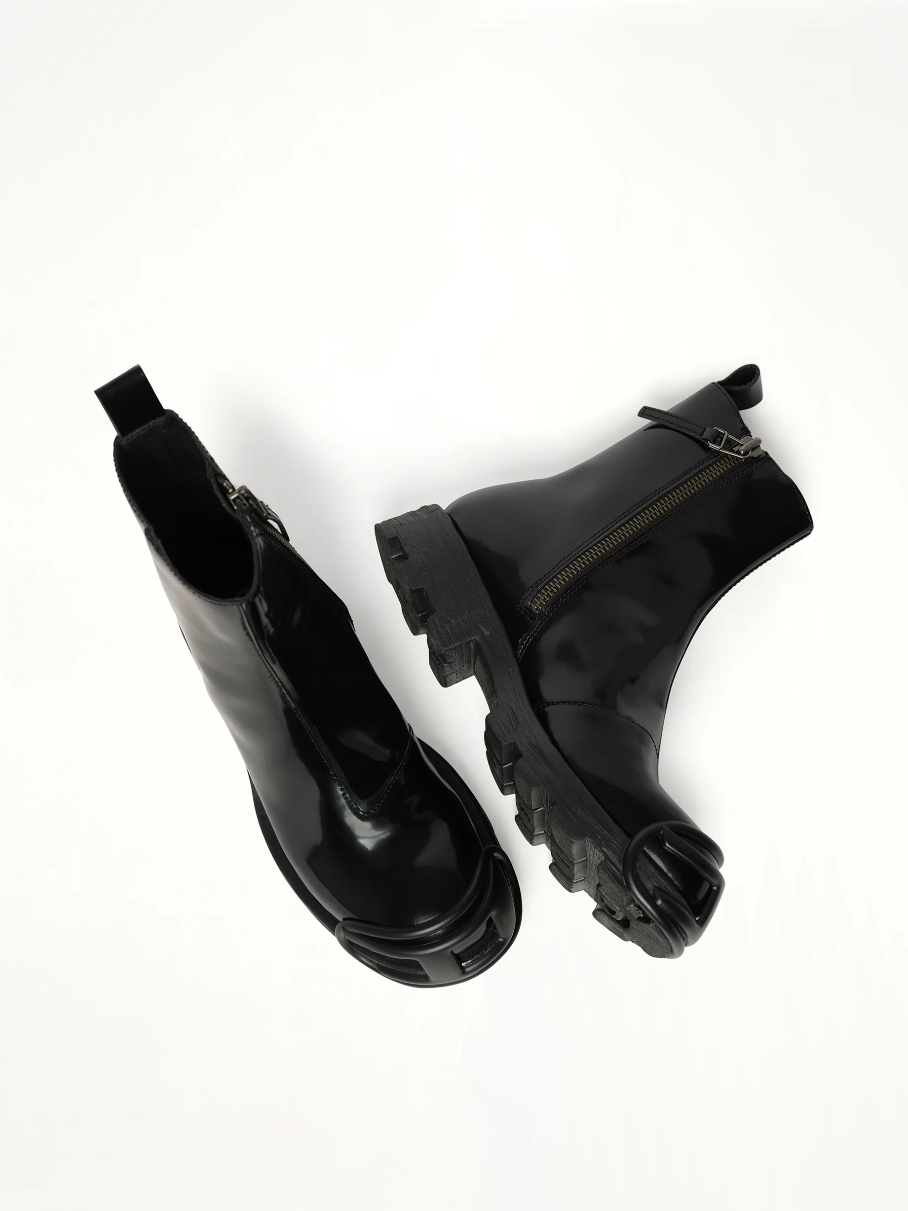 D-HAMMER Zip Boots in Black - Image 4