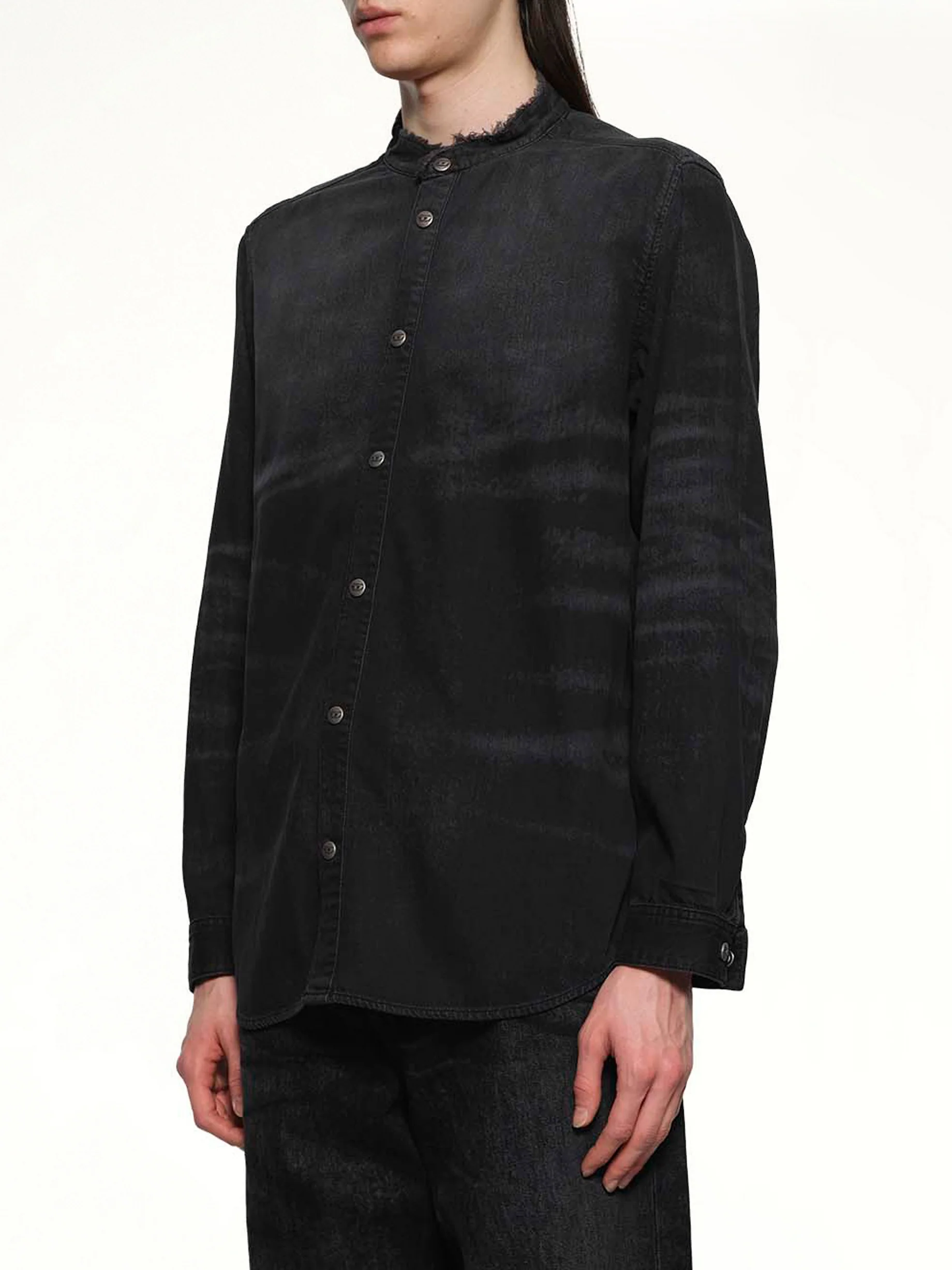 D-SIMPLY-FSH Runway Shirt in Black - Image 3