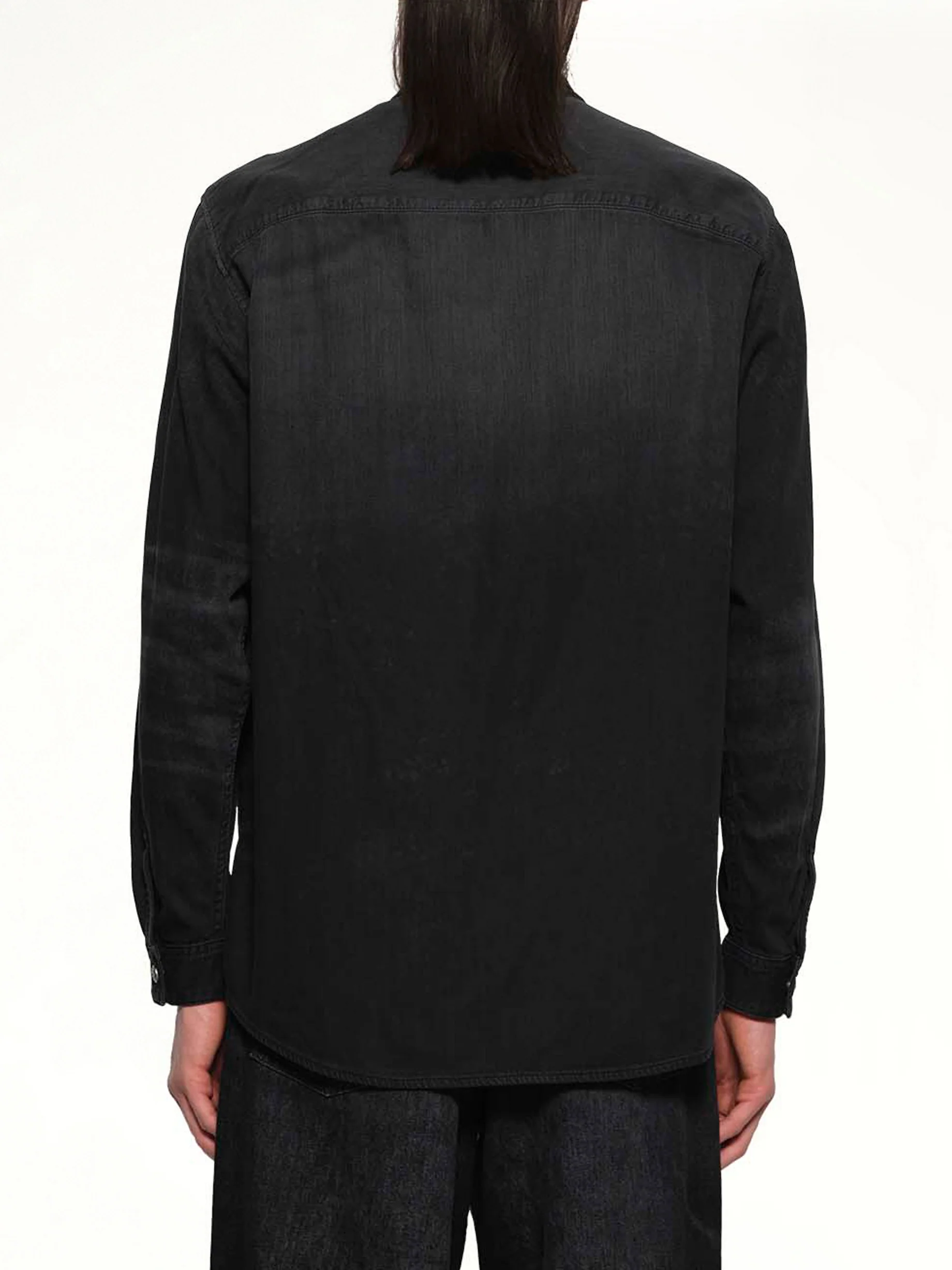 D-SIMPLY-FSH Runway Shirt in Black - Image 5