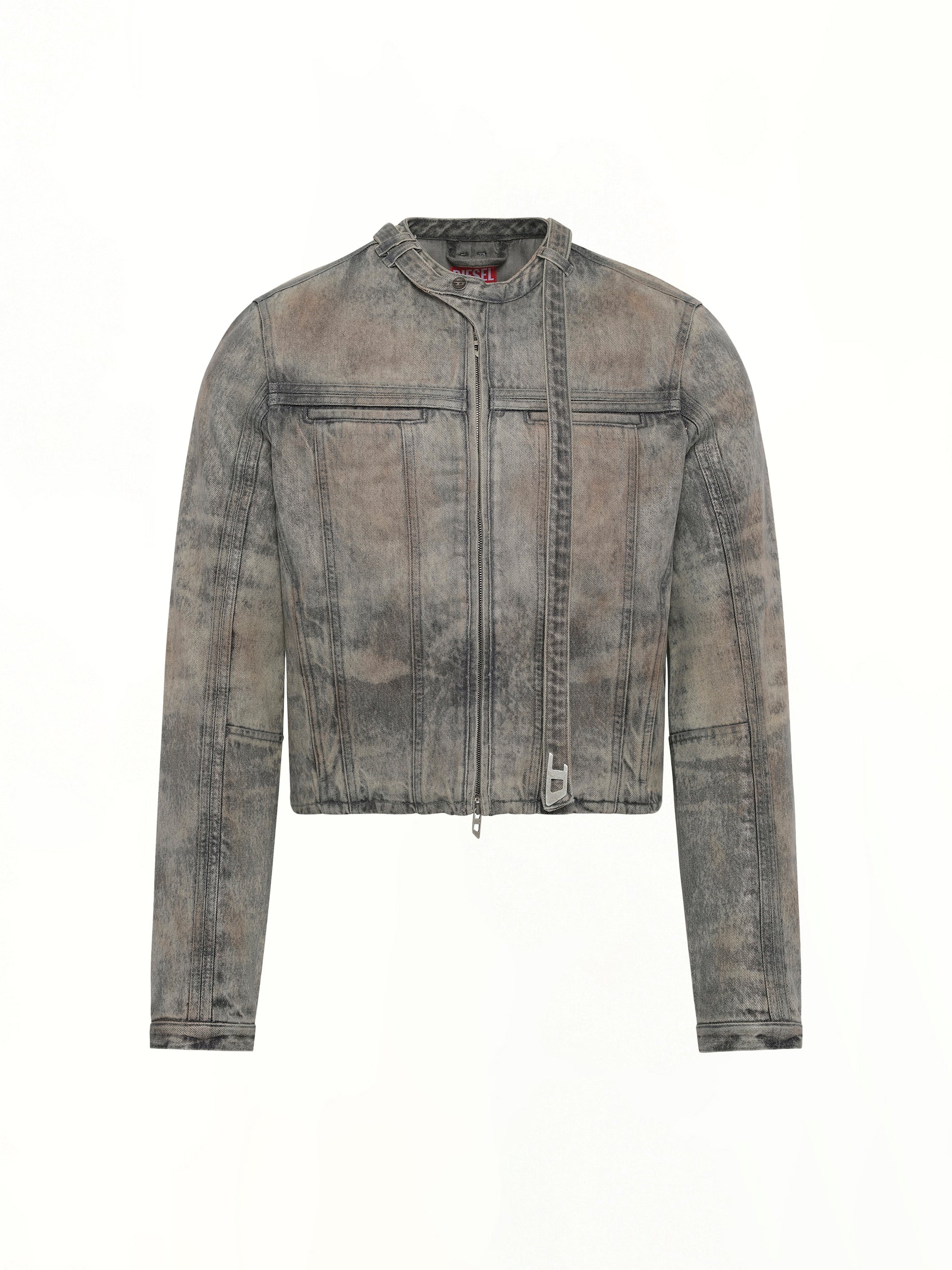 D-VULMAR-FSI Denim Jacket in Dirty Wash - Image 2