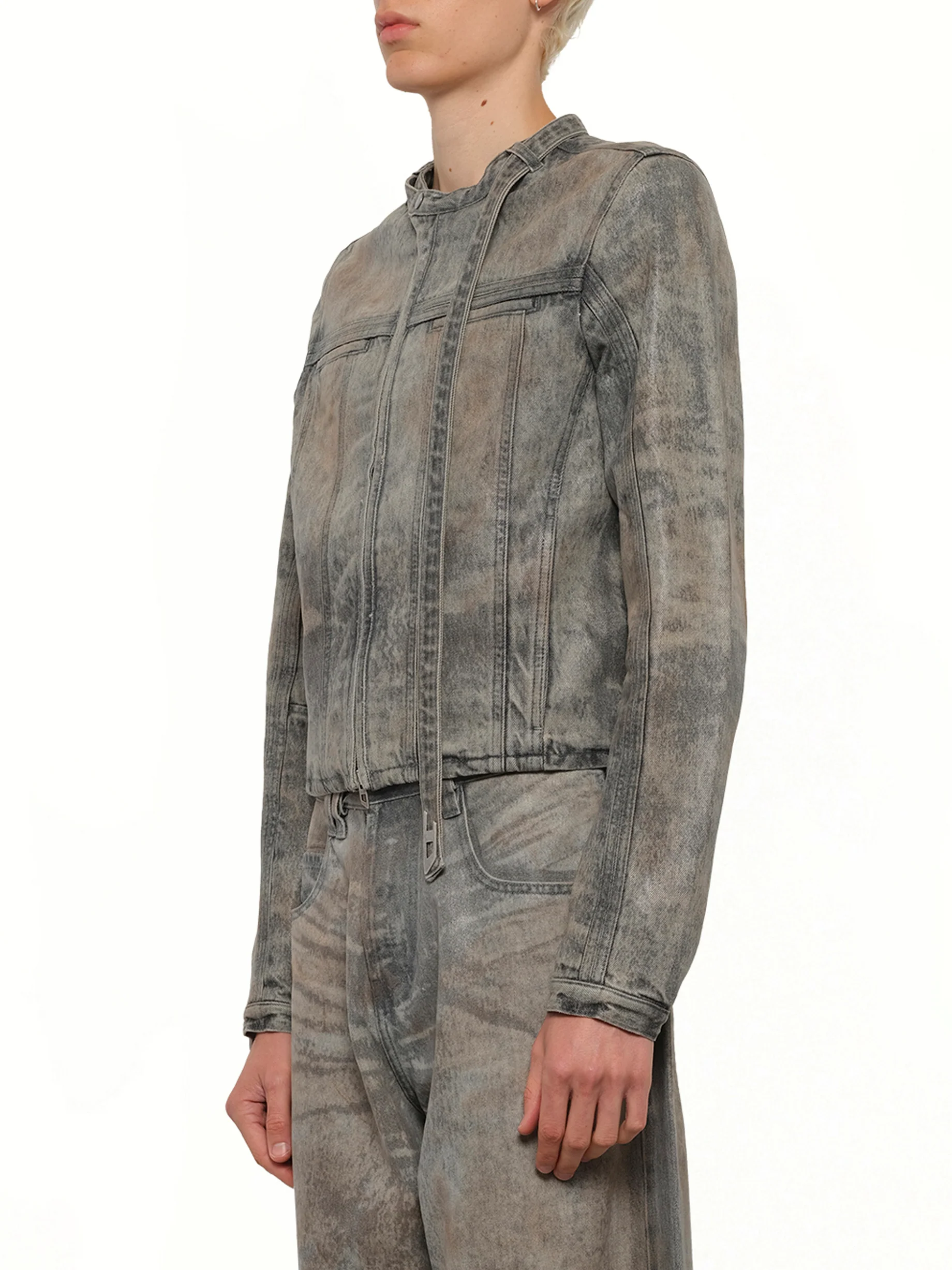 D-VULMAR-FSI Denim Jacket in Dirty Wash - Image 3