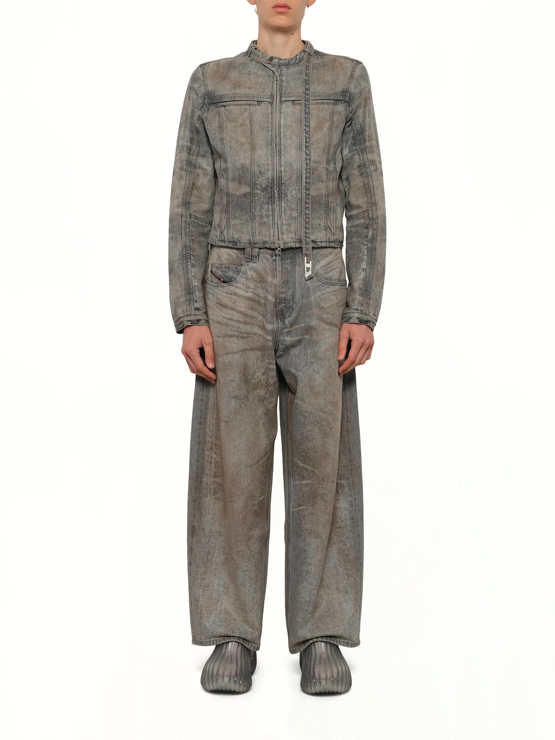 D-VULMAR-FSI Denim Jacket in Dirty Wash - Image 7