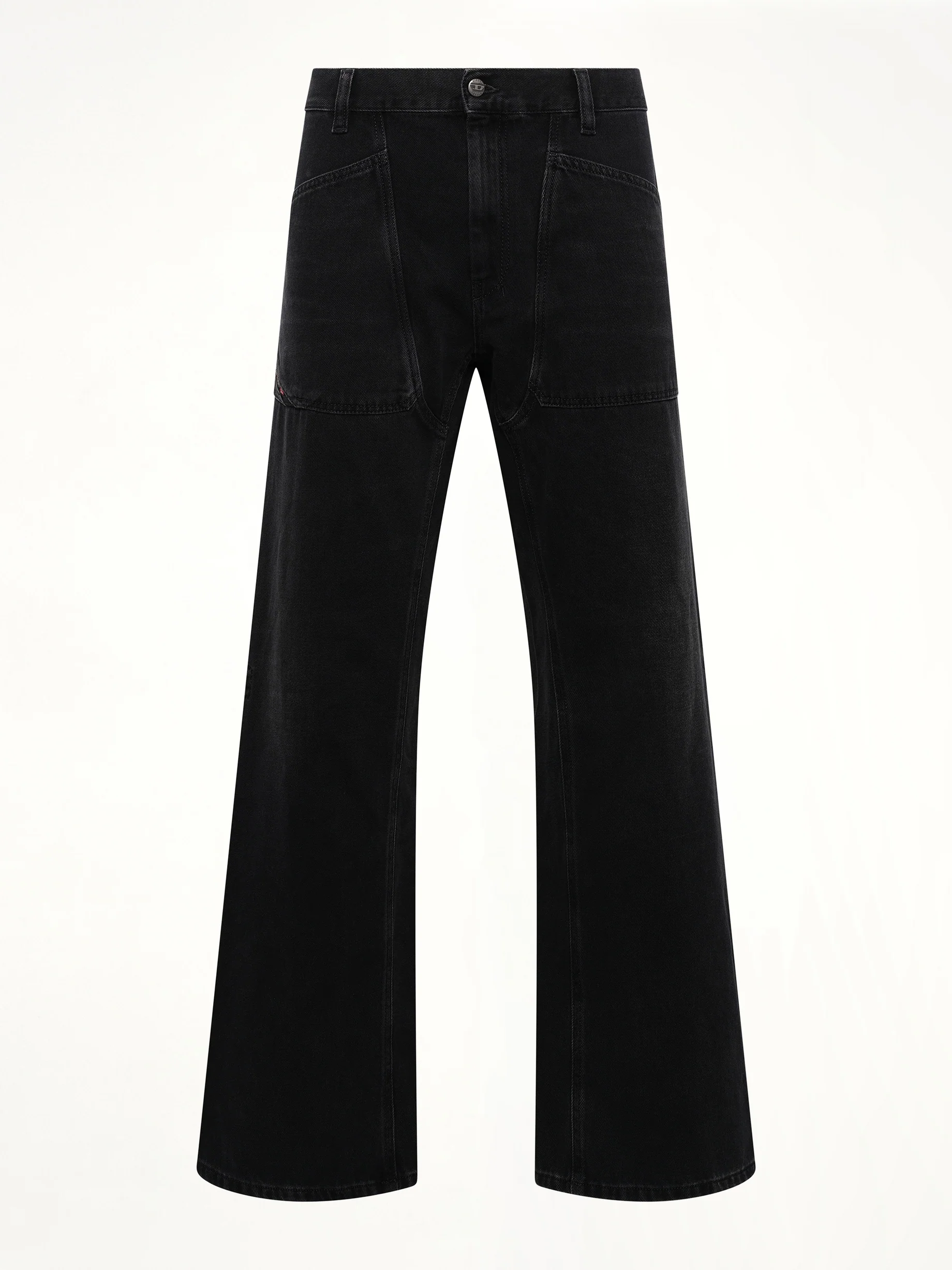 D-ZETA Relaxed Jeans in Black/Dark Grey - Image 2
