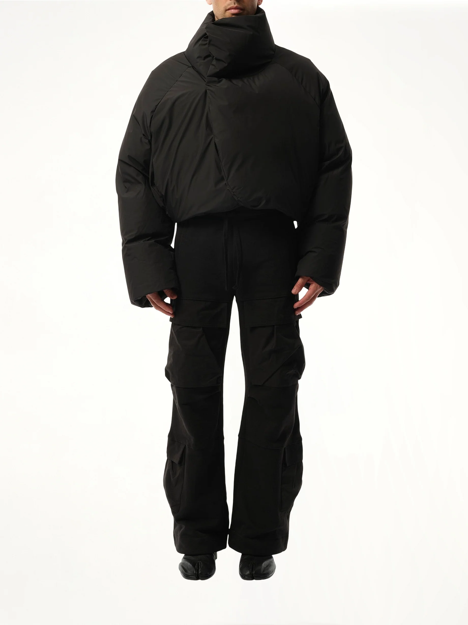 DBL Puffer Jacket in Black - Image 4
