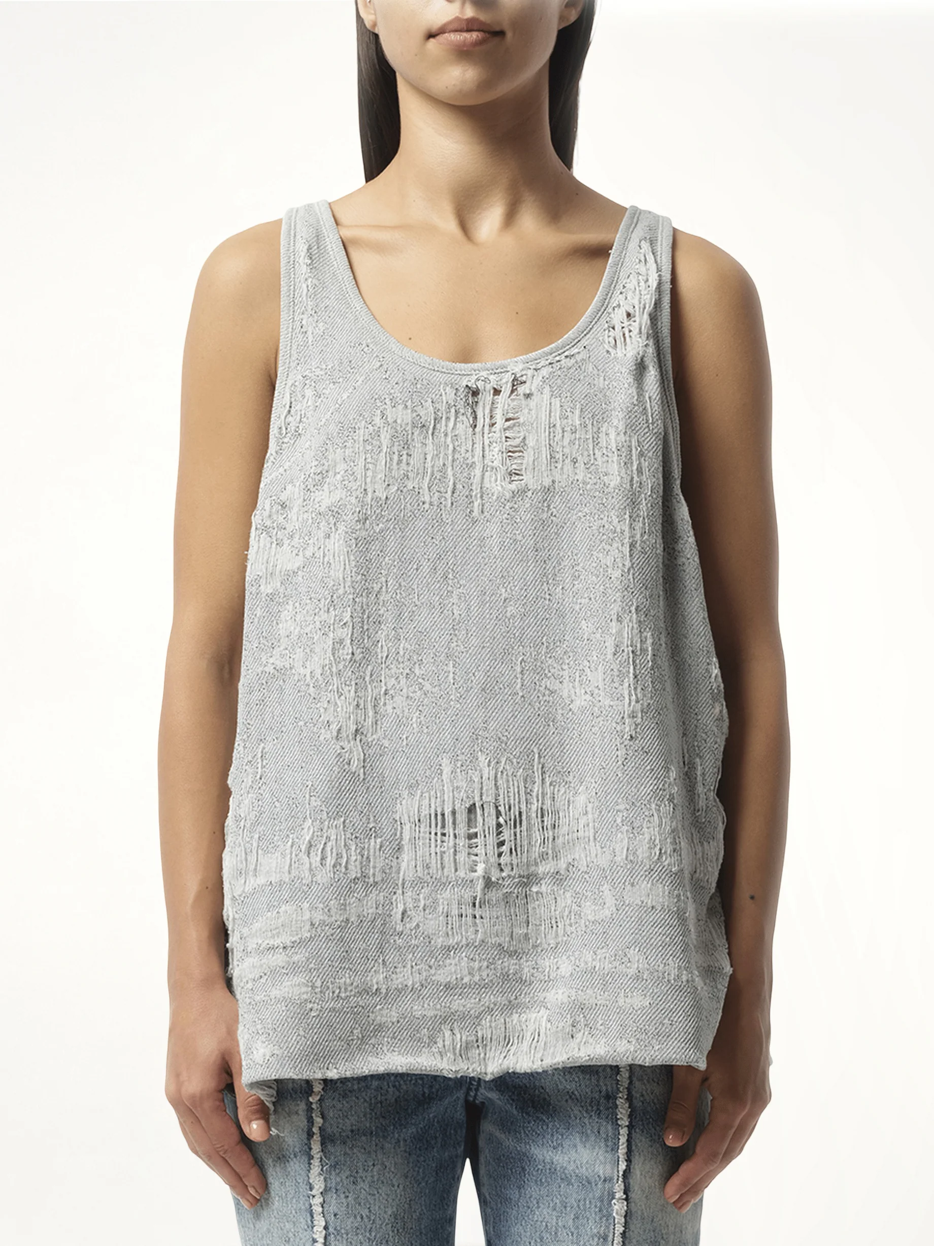 DE-Dalby Distressed Top in Blue