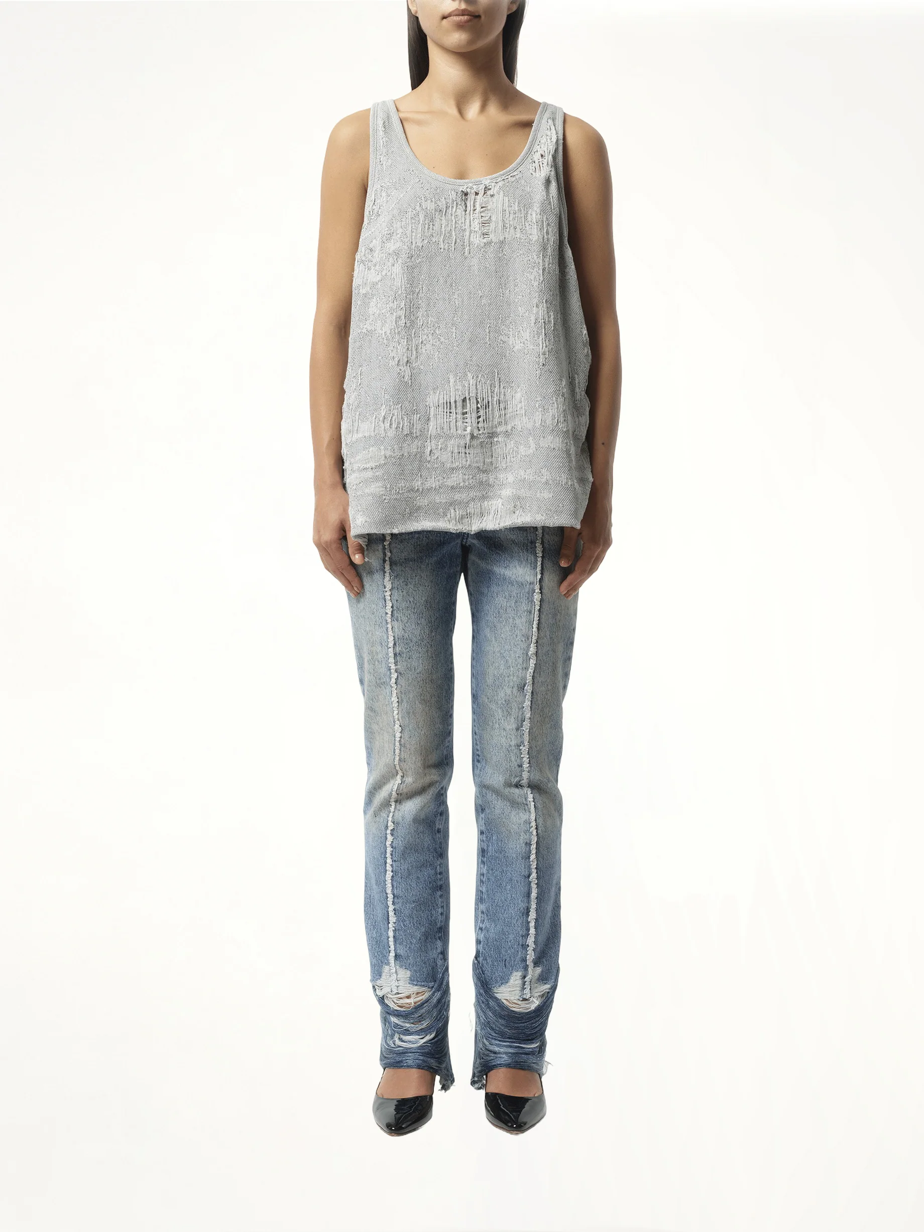 DE-Dalby Distressed Top in Blue - Image 4