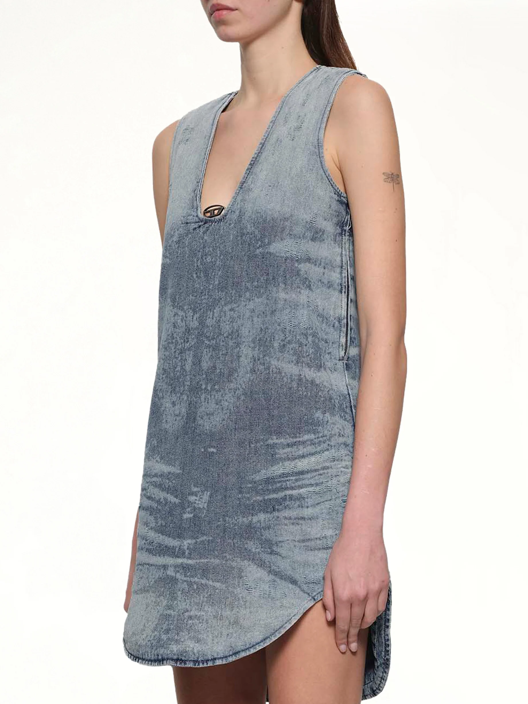 DE-LARIS-DRESS-FSH in Blue - Image 3