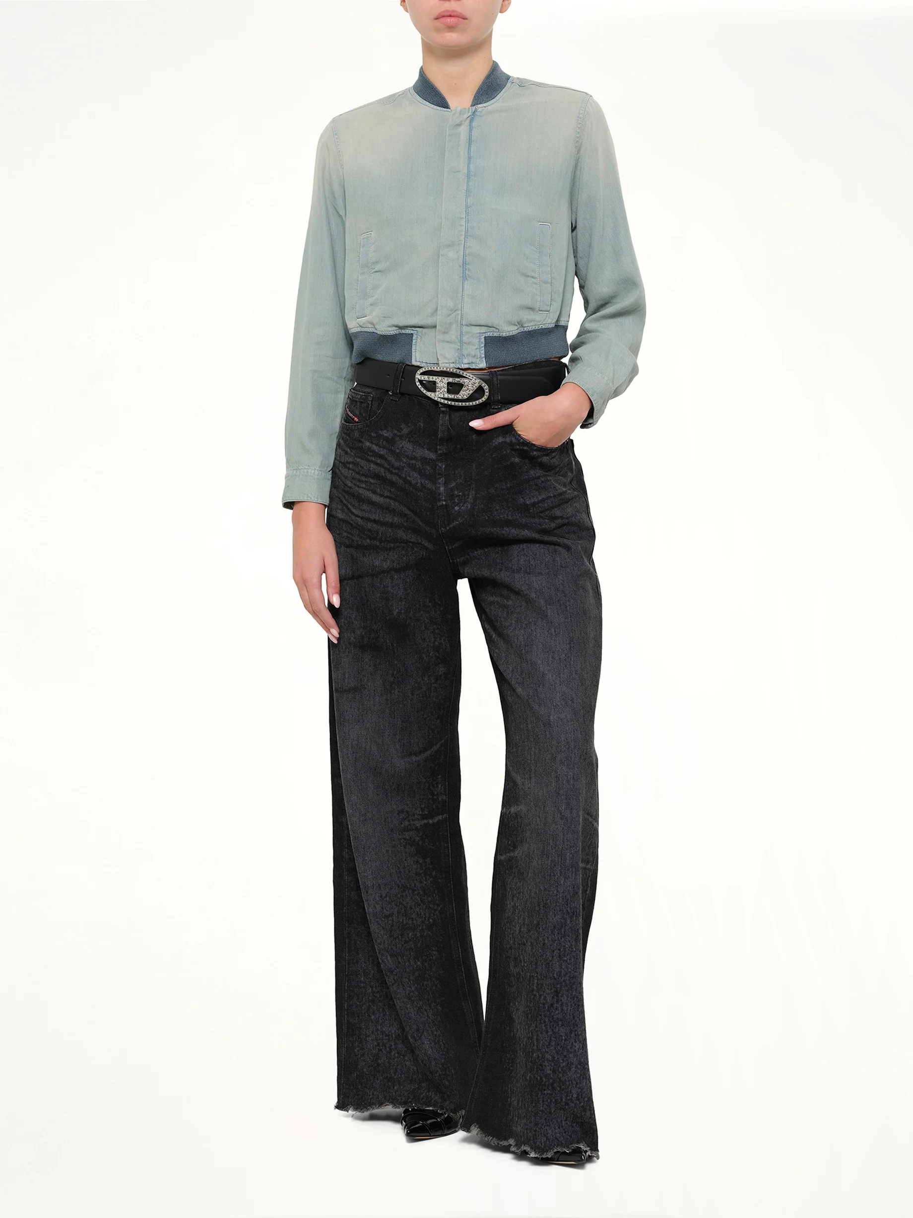 DE-RANIA-S1 Denim Jacket in Blue - Image 4