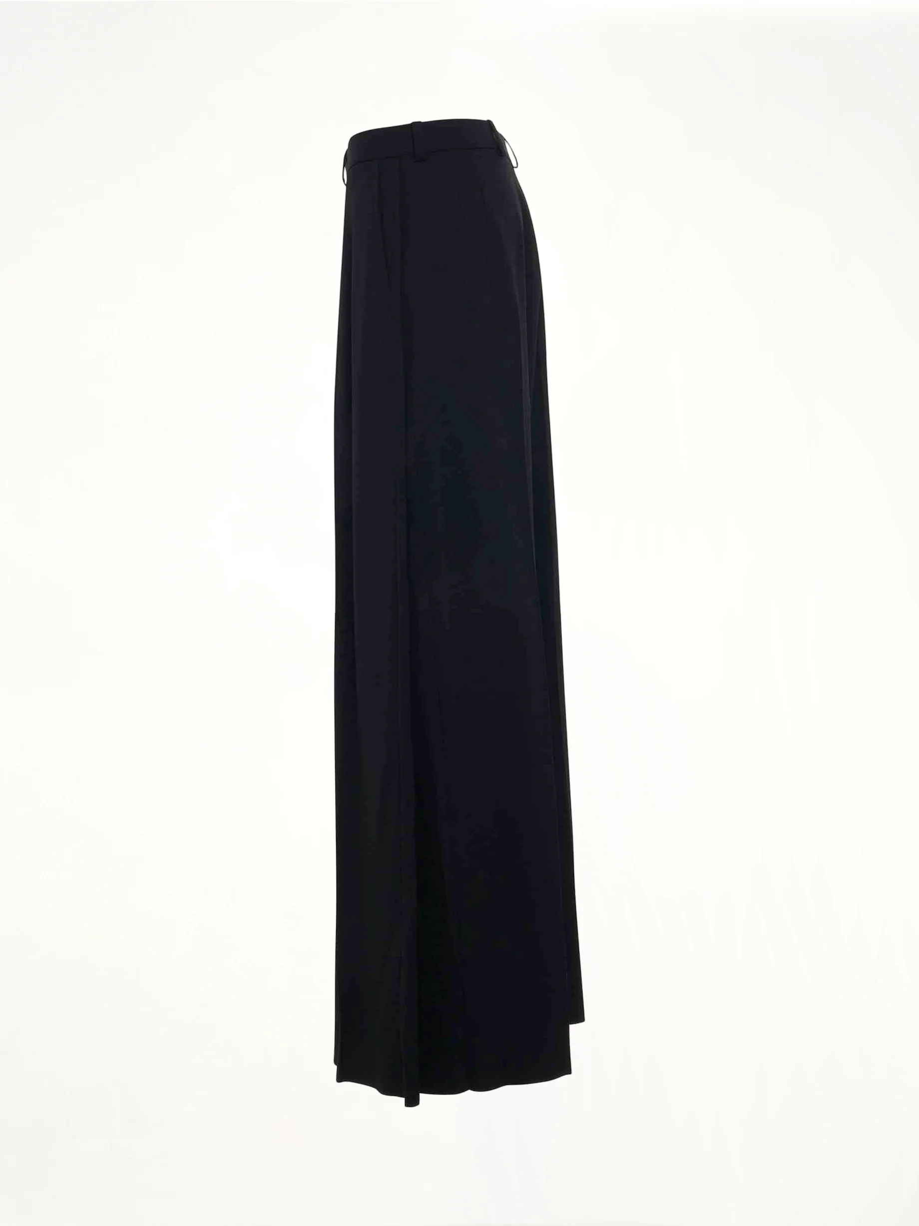 Deconstructed Double Front Pants in Black - Image 4