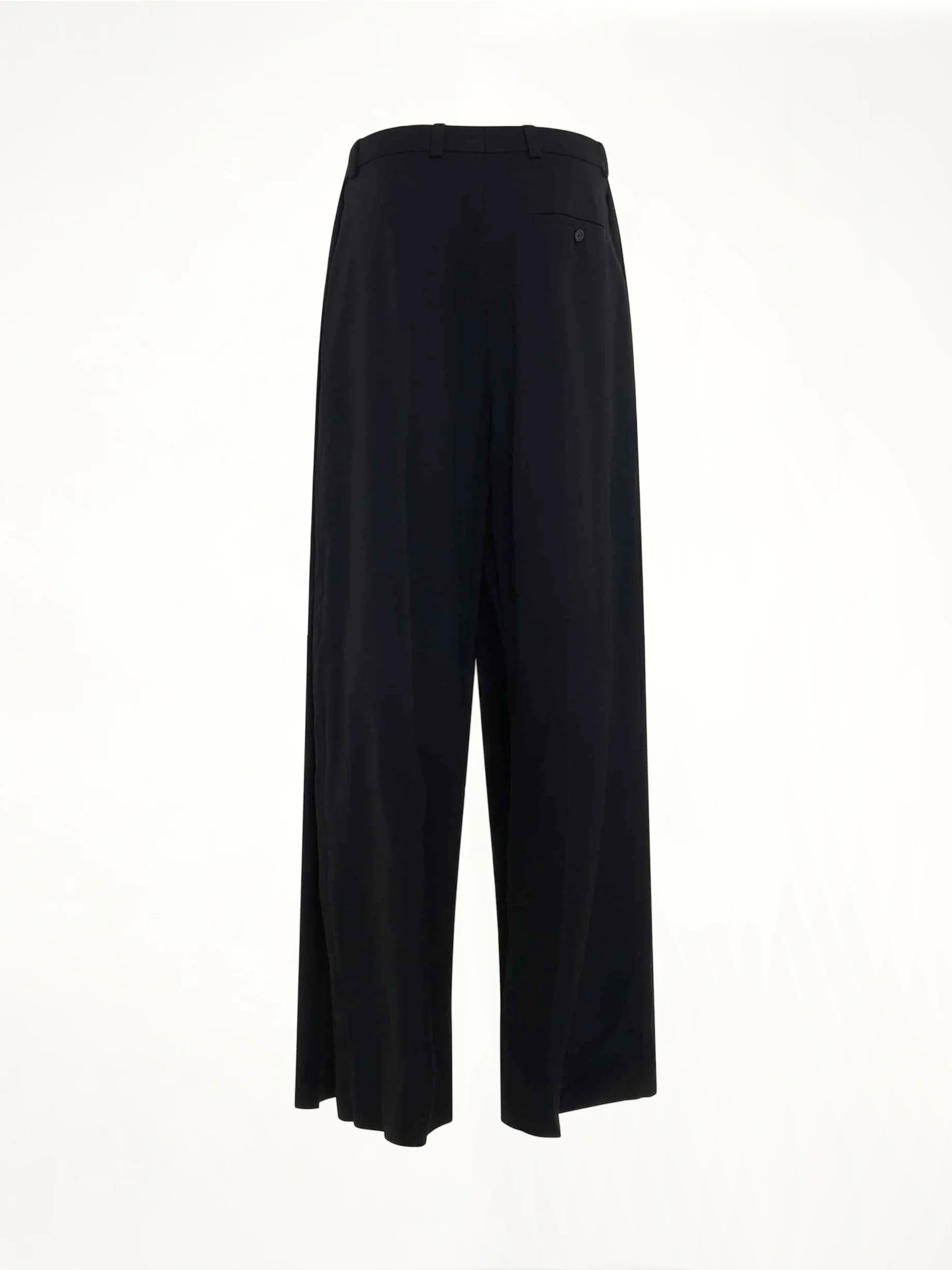 Deconstructed Double Front Pants in Black - Image 5