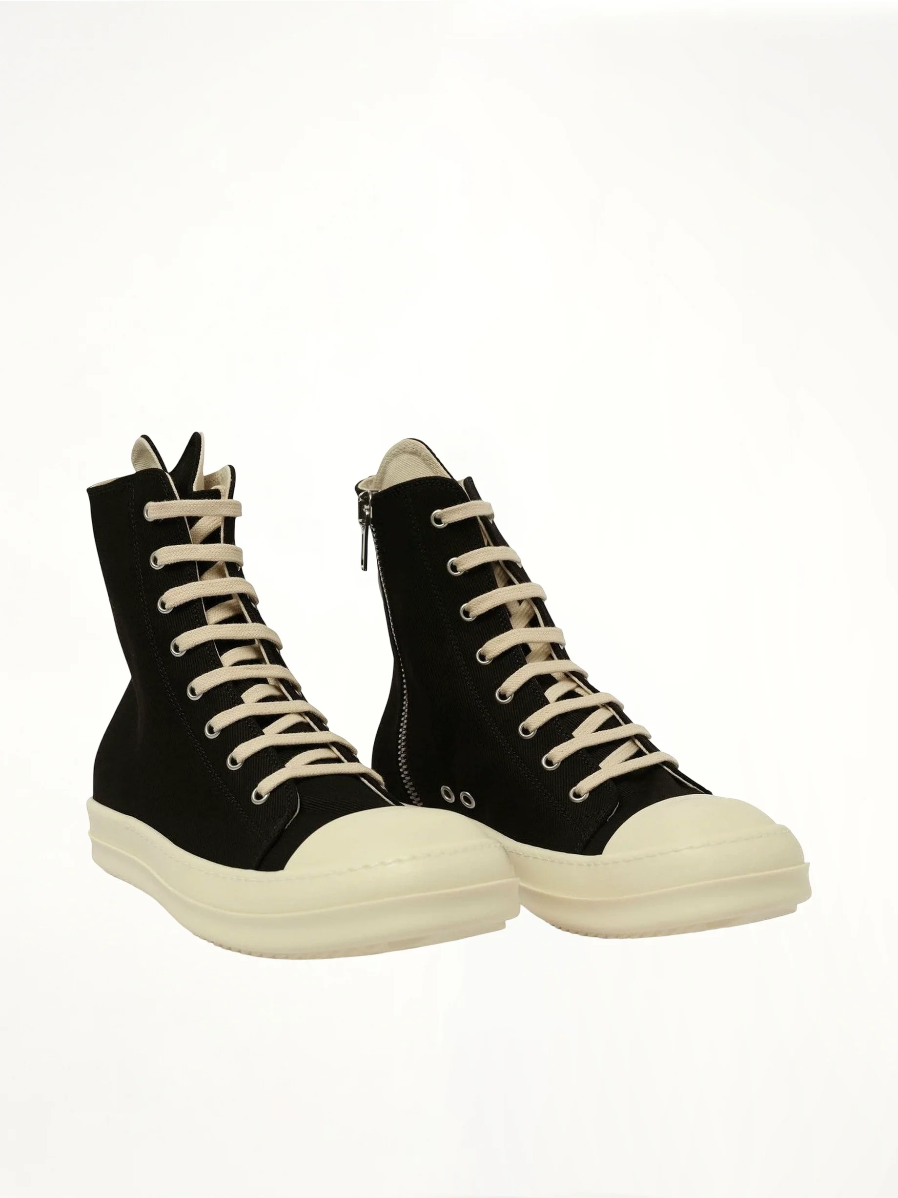 Denim High Sneaks in Black/Milk - Image 2