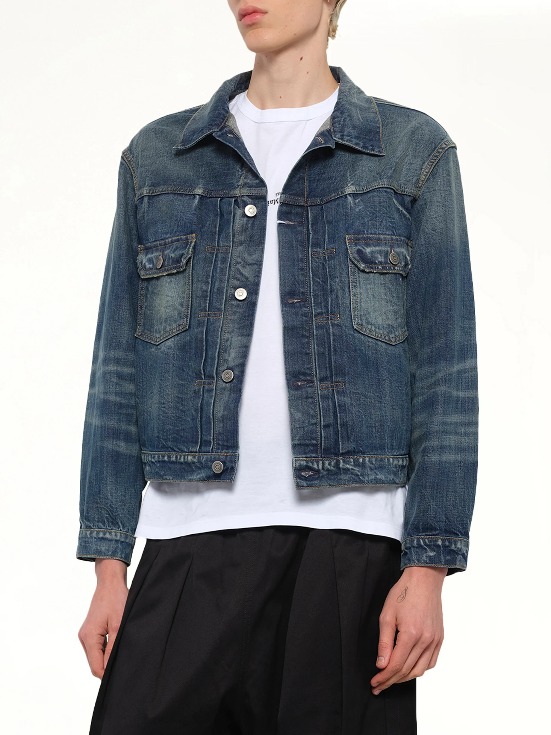 Denim Jacket in Blue Wash - Image 6