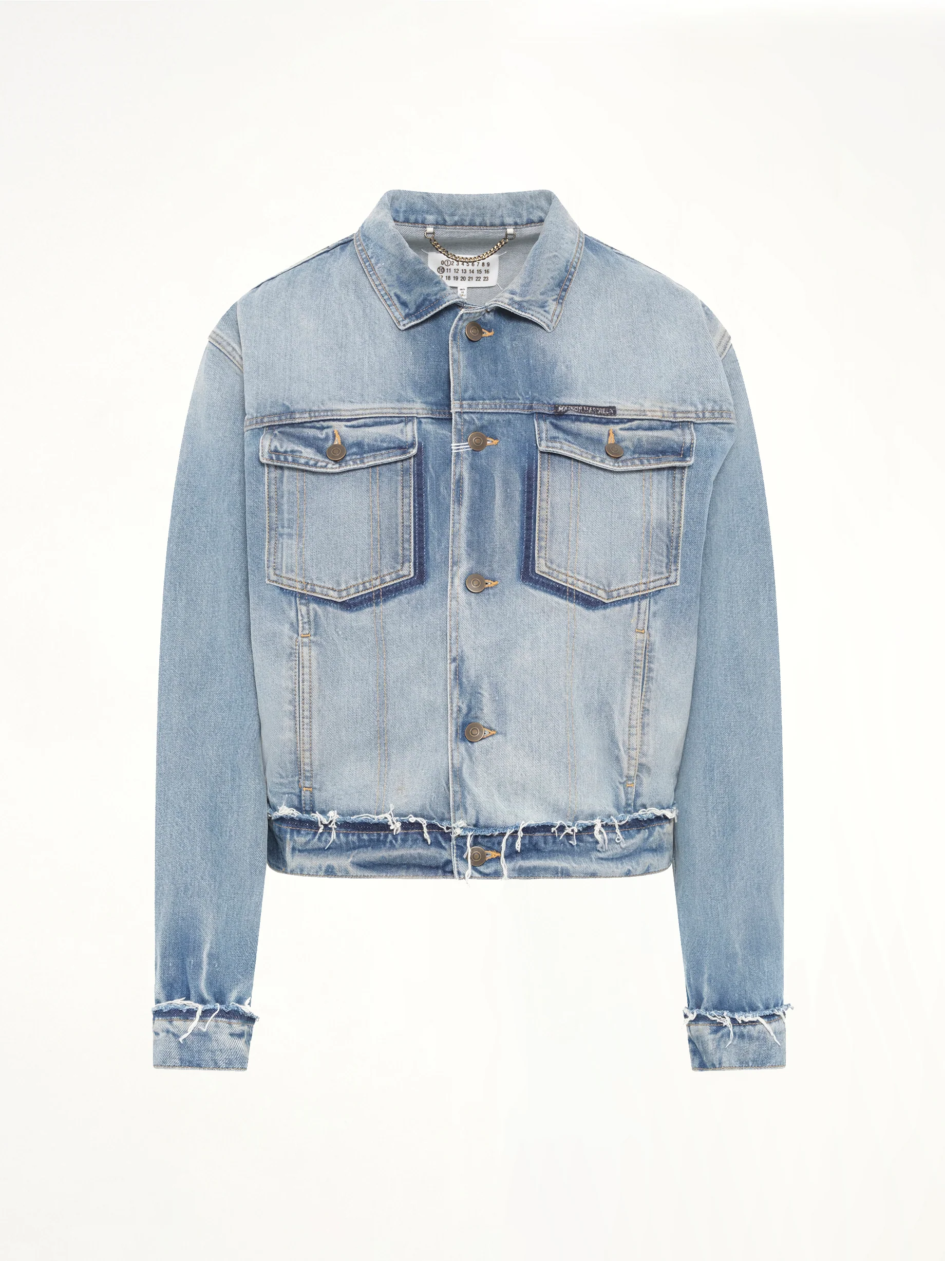 Denim Jacket in Light Blue Indigo - Image 2